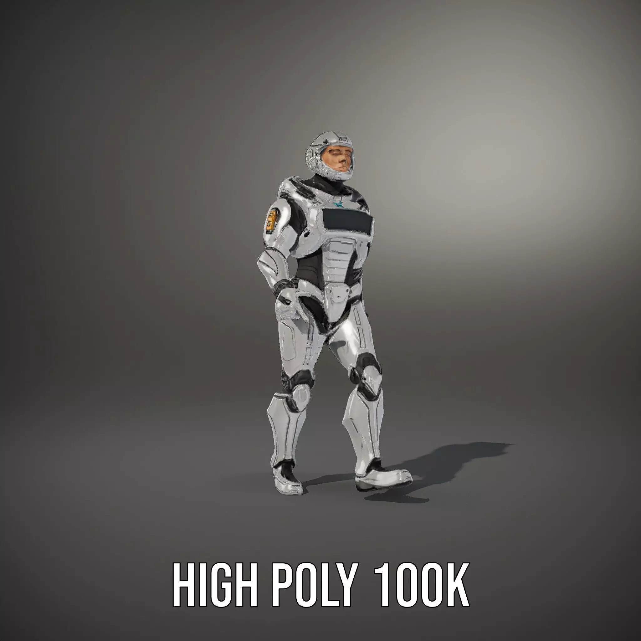 Advanced Android Armor model pack Low-poly 3D model_8