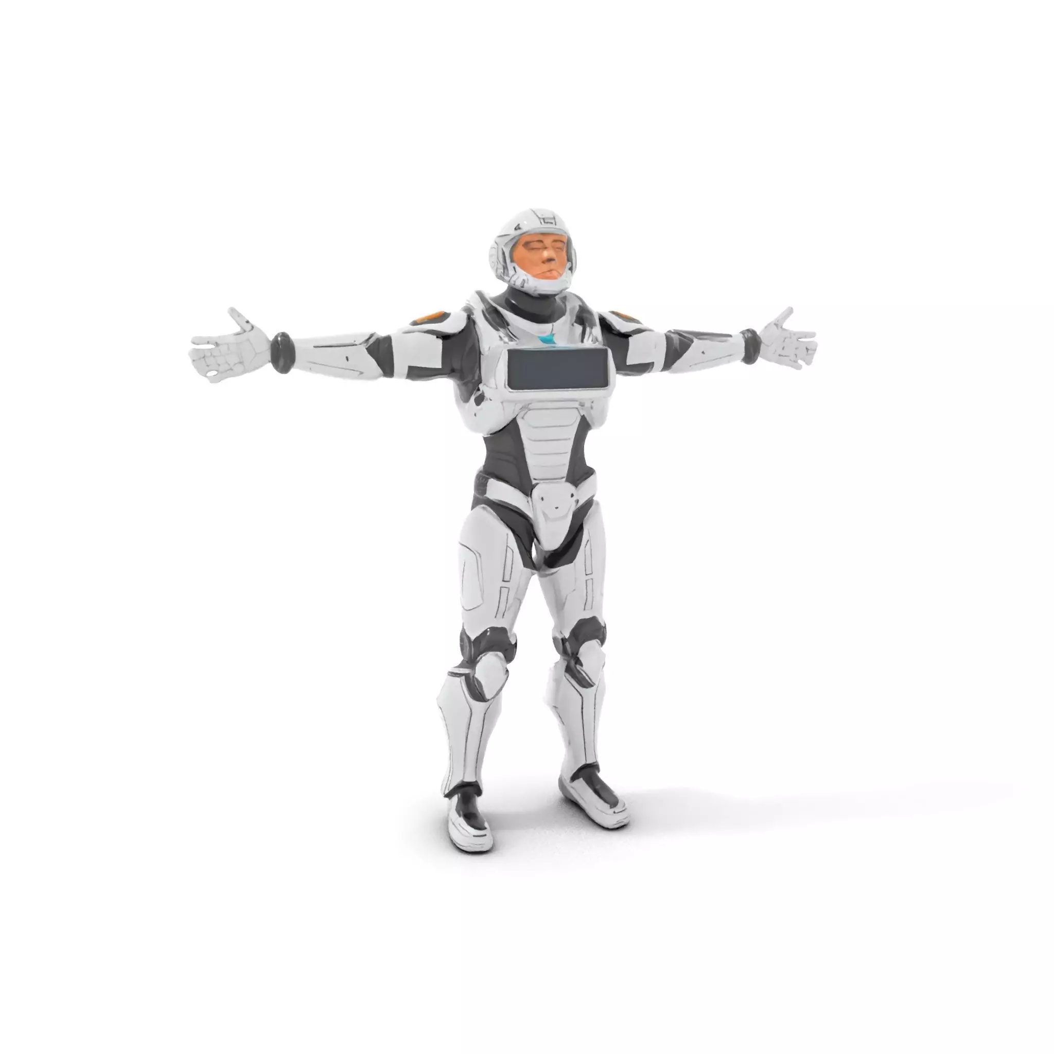 Advanced Android Armor model pack Low-poly 3D model_0