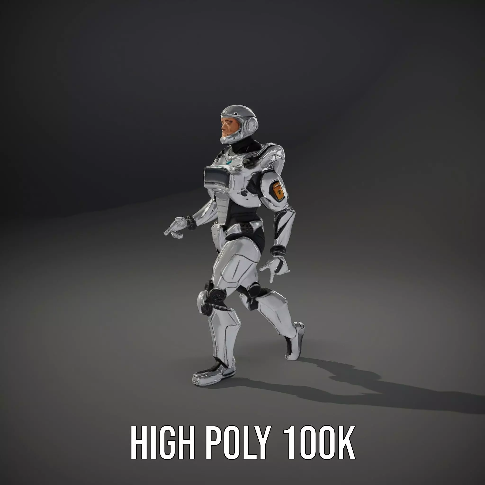 Advanced Android Armor model pack Low-poly 3D model_10