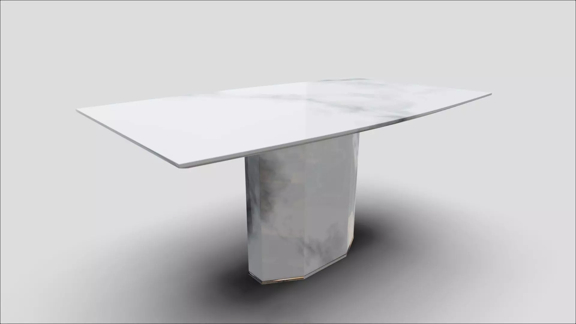 Marble Dining Table And Coffee Table 3D model_3