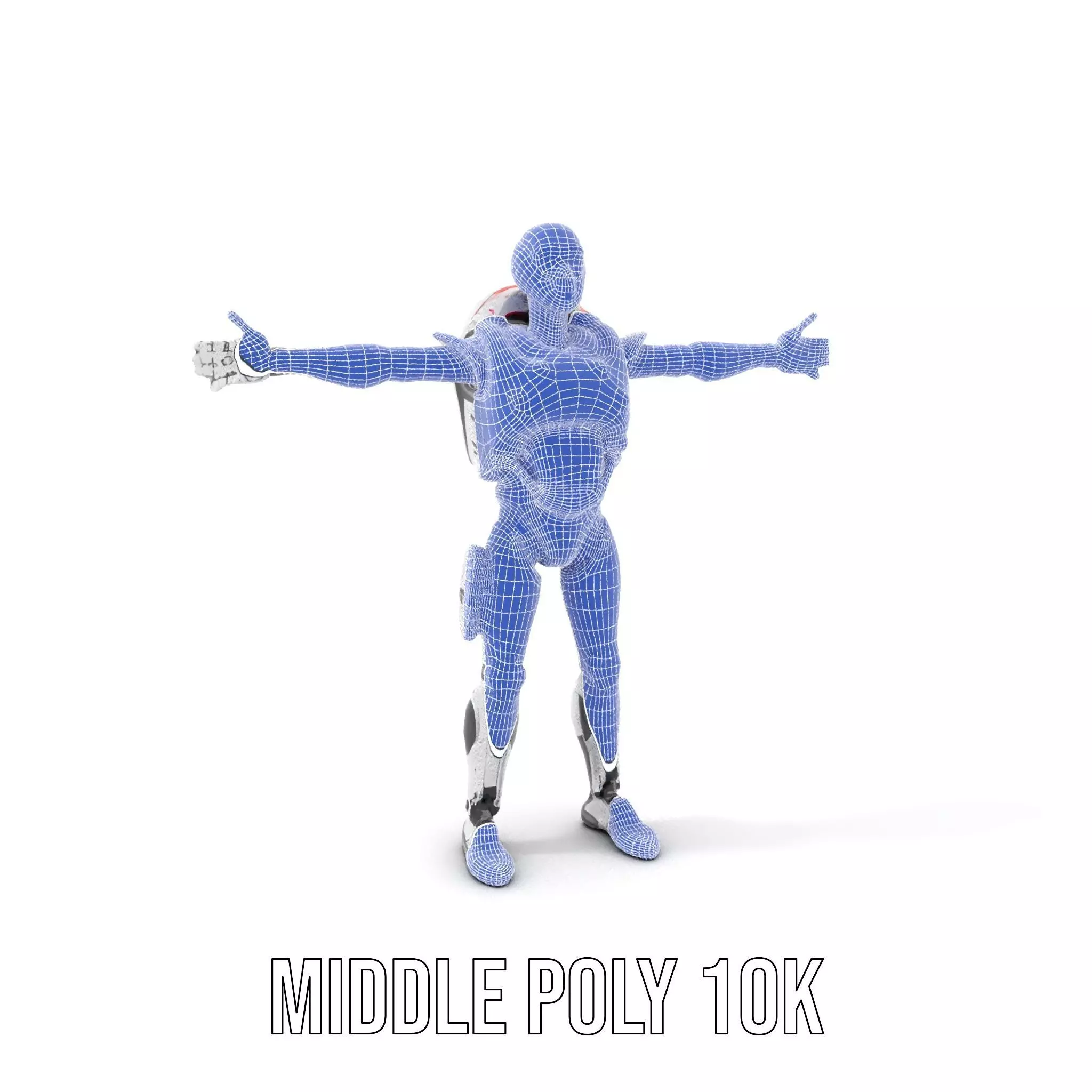 Futuristic Android model pack Low-poly 3D model_18