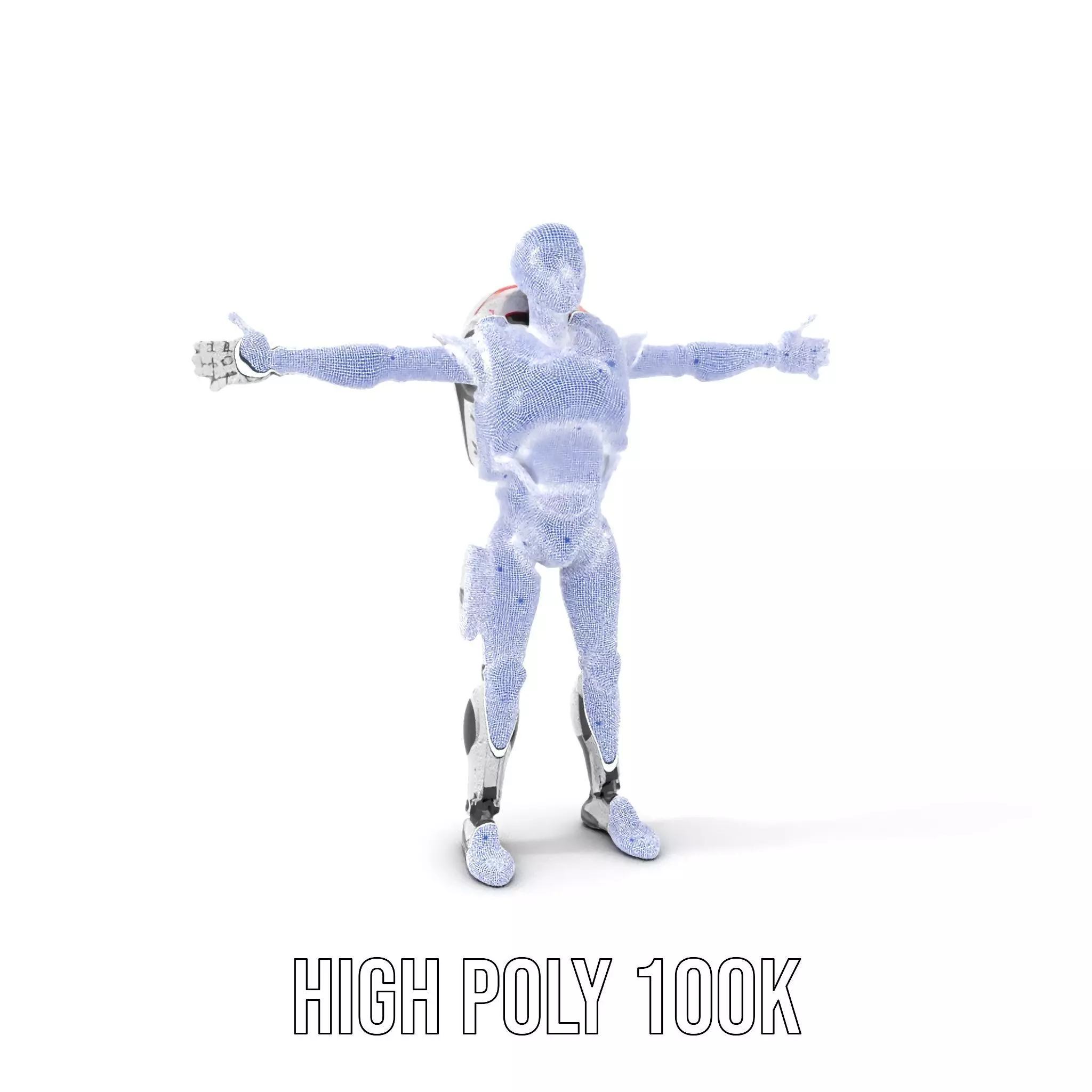 Futuristic Android model pack Low-poly 3D model_4