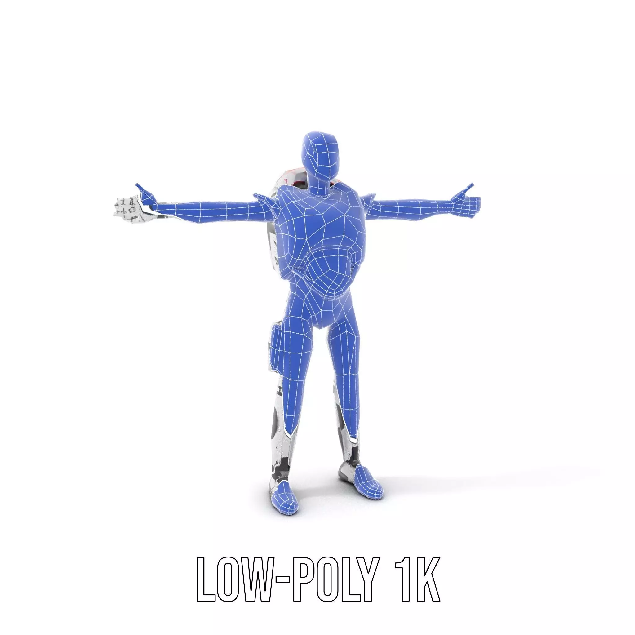 Futuristic Android model pack Low-poly 3D model_15