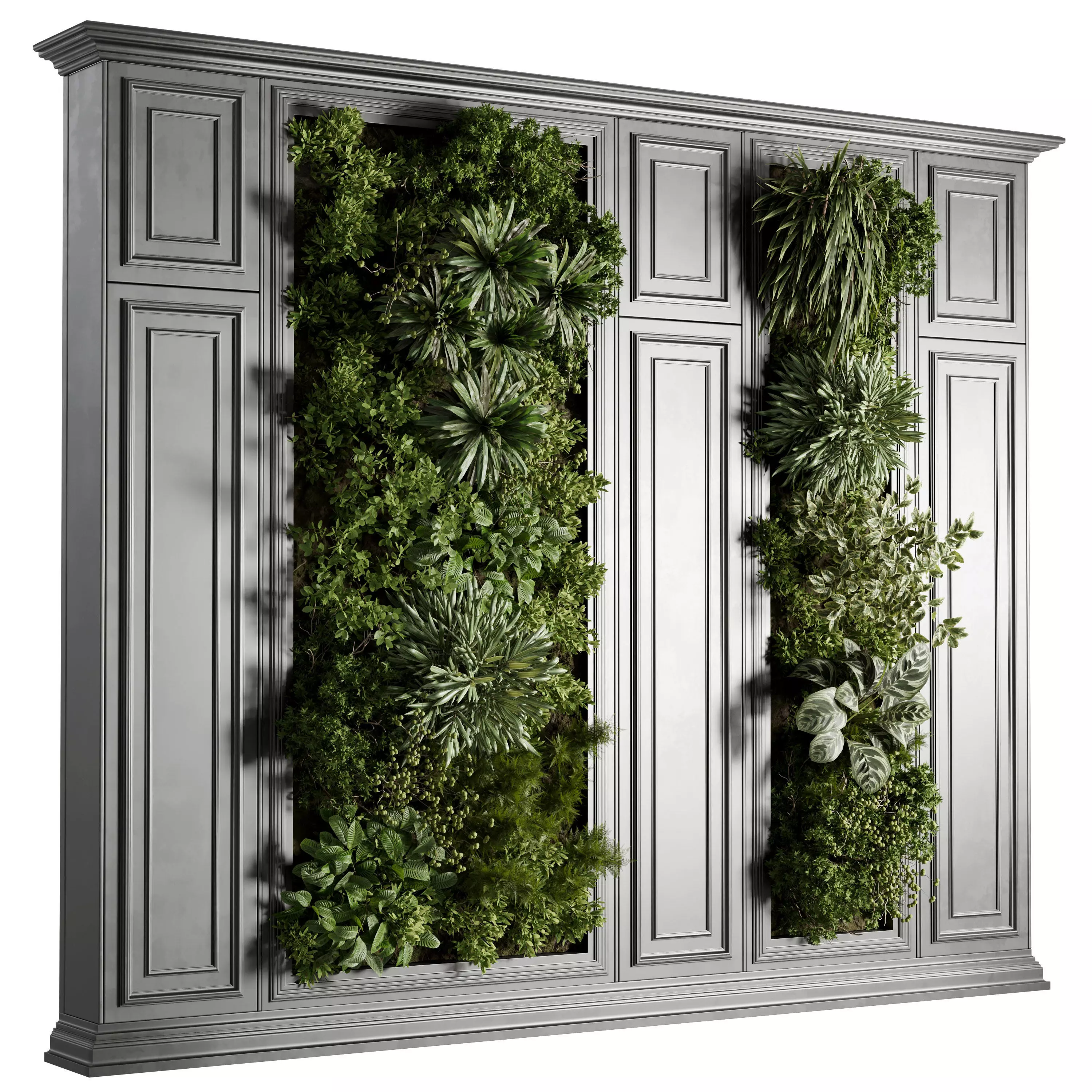 Plants Set Partition - Classic Garden Wall Decor Set 118  3D model_0