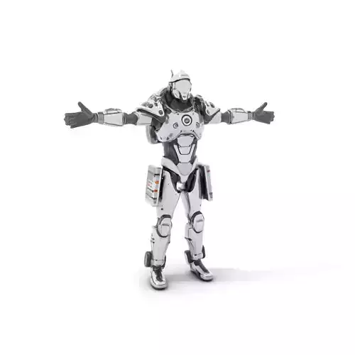 Sleek Robot Armor model pack Low-poly 3D model Sleek Robot Armor model pack Low-poly 3D model
