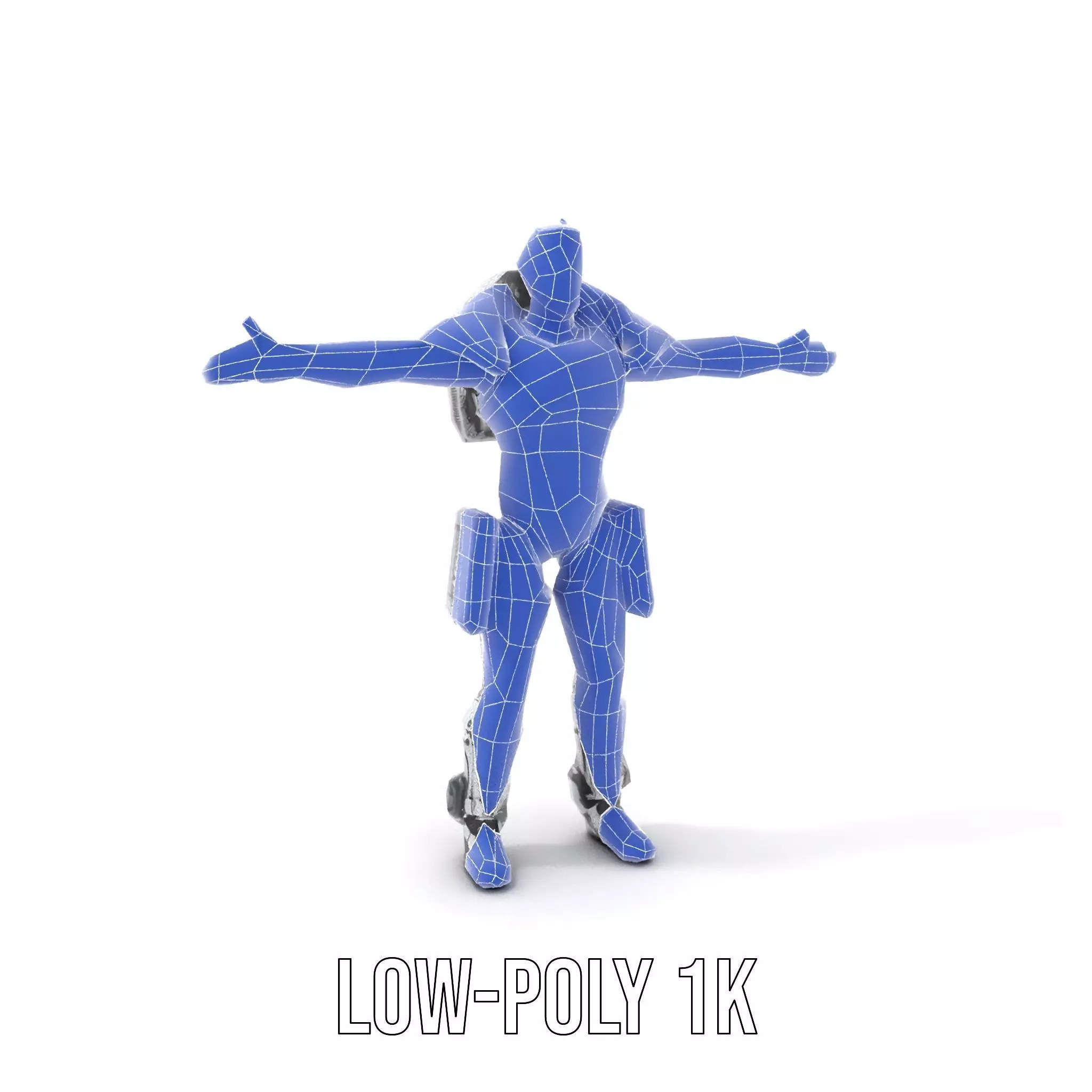 Sleek Robot Armor model pack Low-poly 3D model_7