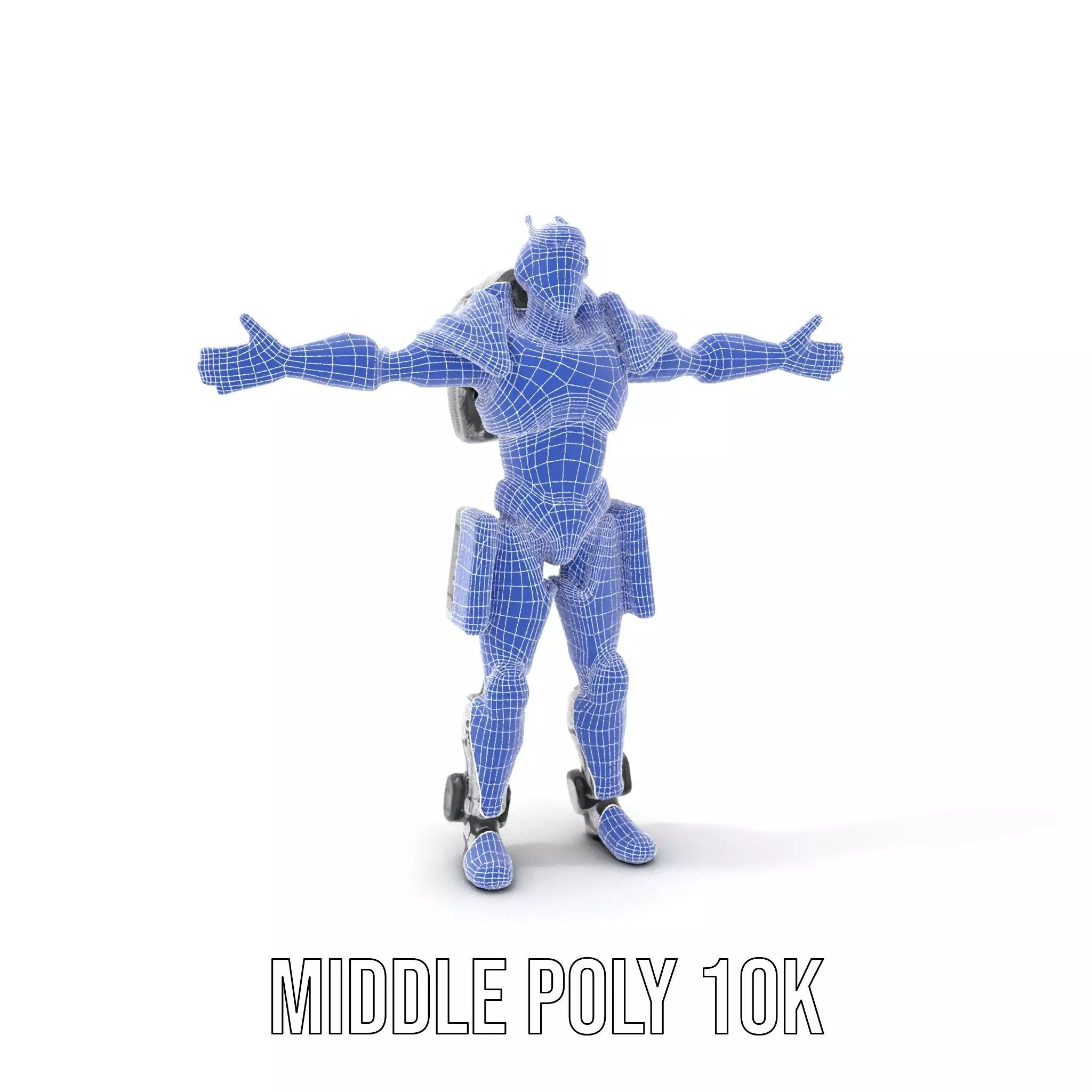 Sleek Robot Armor model pack Low-poly 3D model_13