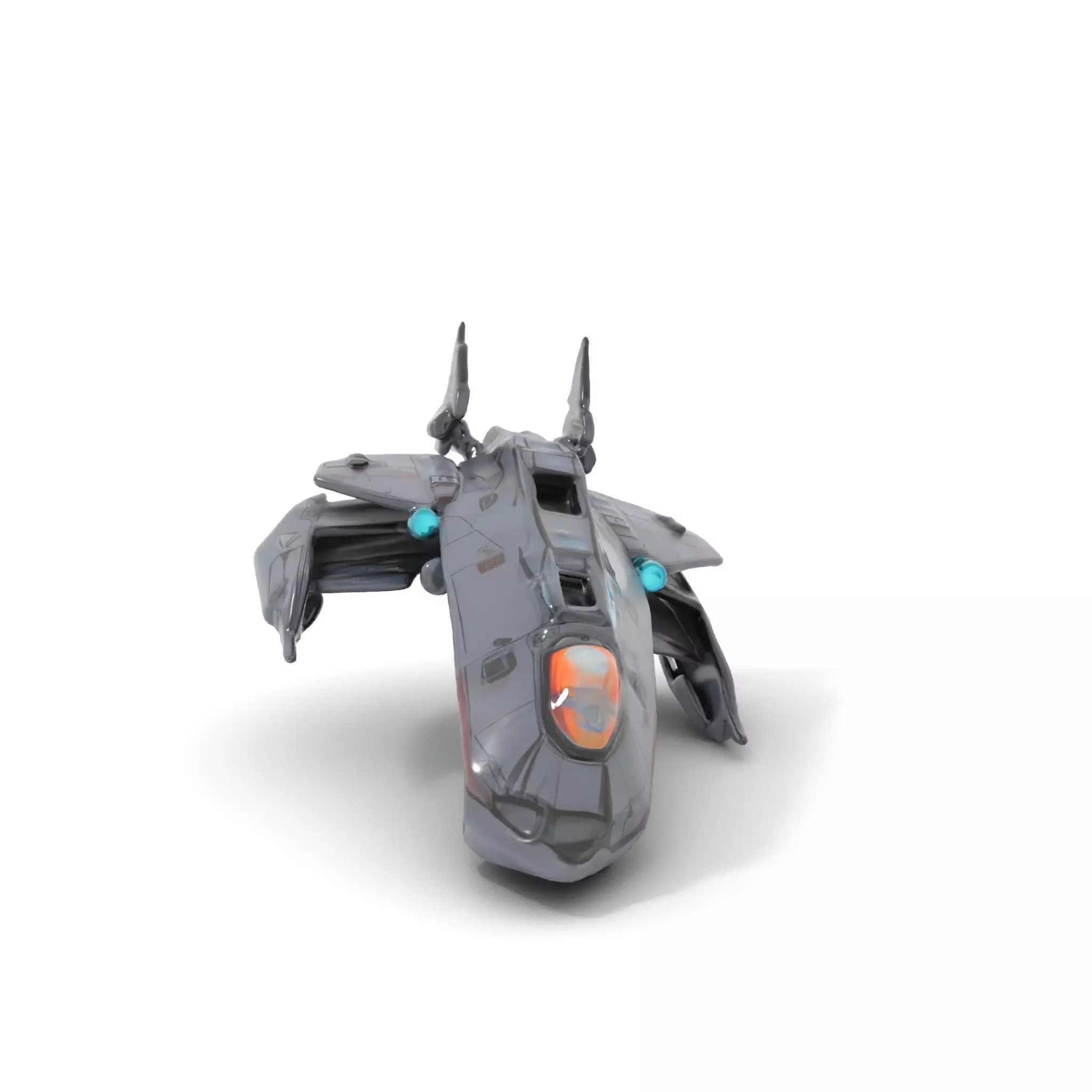 Sleek Spacefighter model pack Low-poly 3D model_0