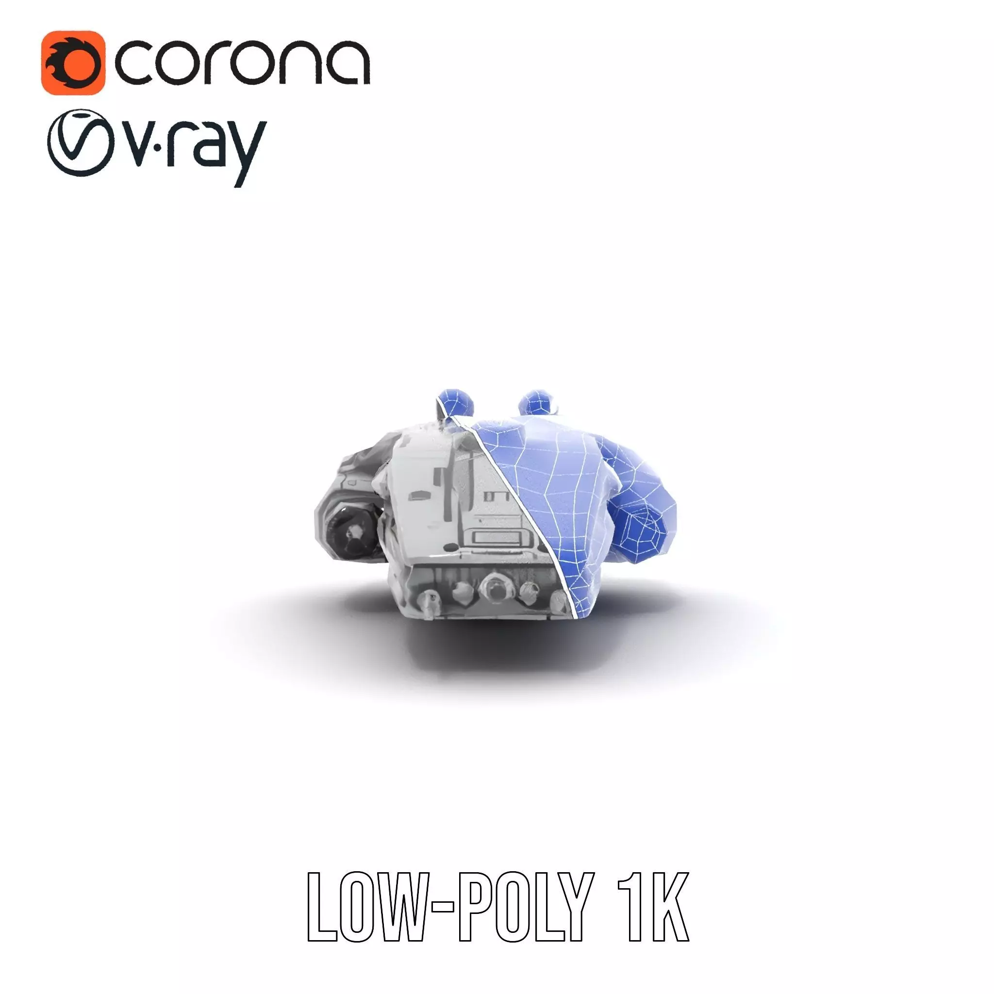 Vanguard Starship model pack Low-poly 3D model_25