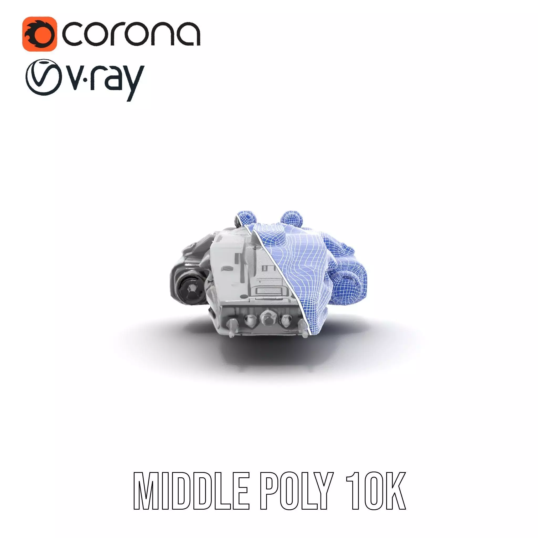 Vanguard Starship model pack Low-poly 3D model_13