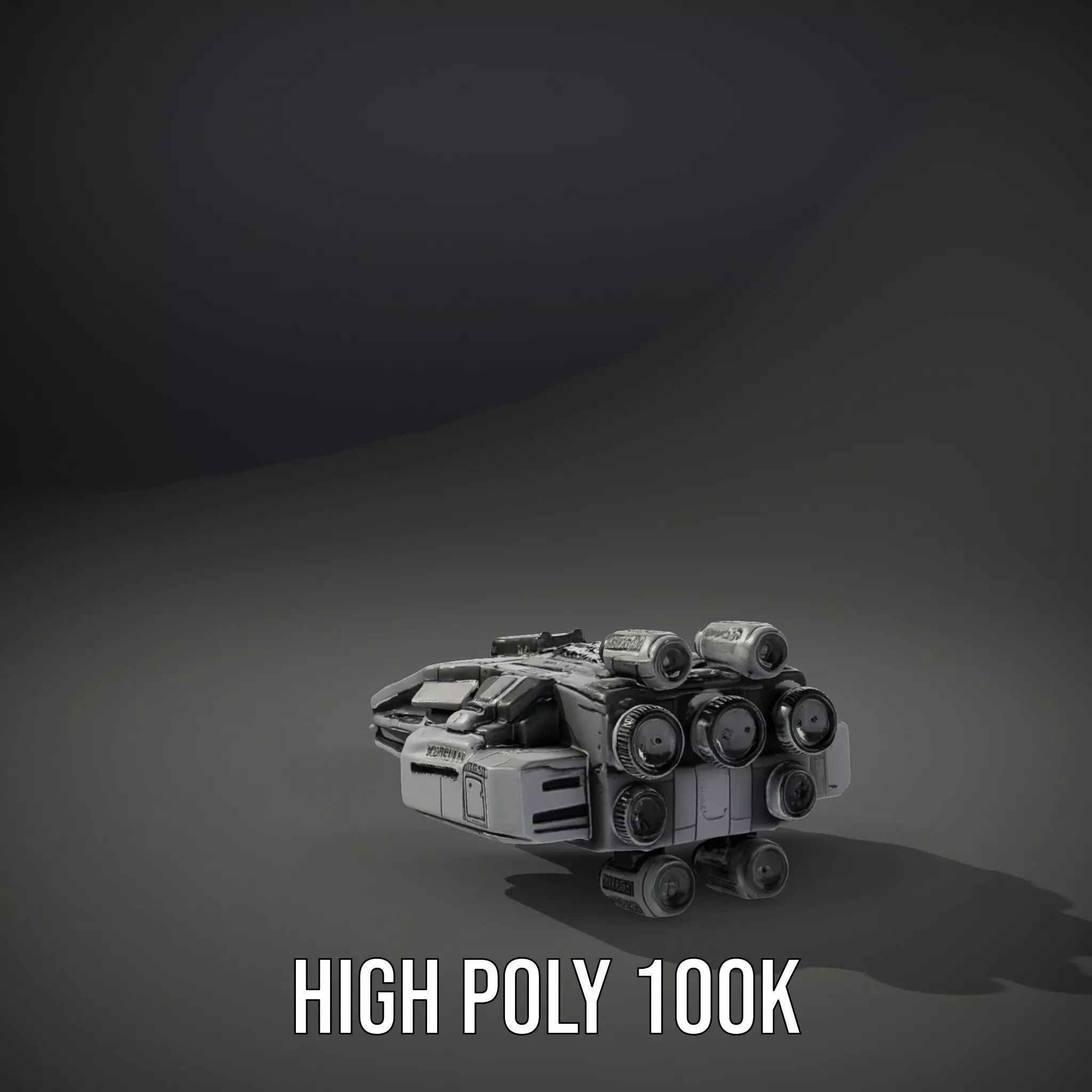 Vanguard Starship model pack Low-poly 3D model_17