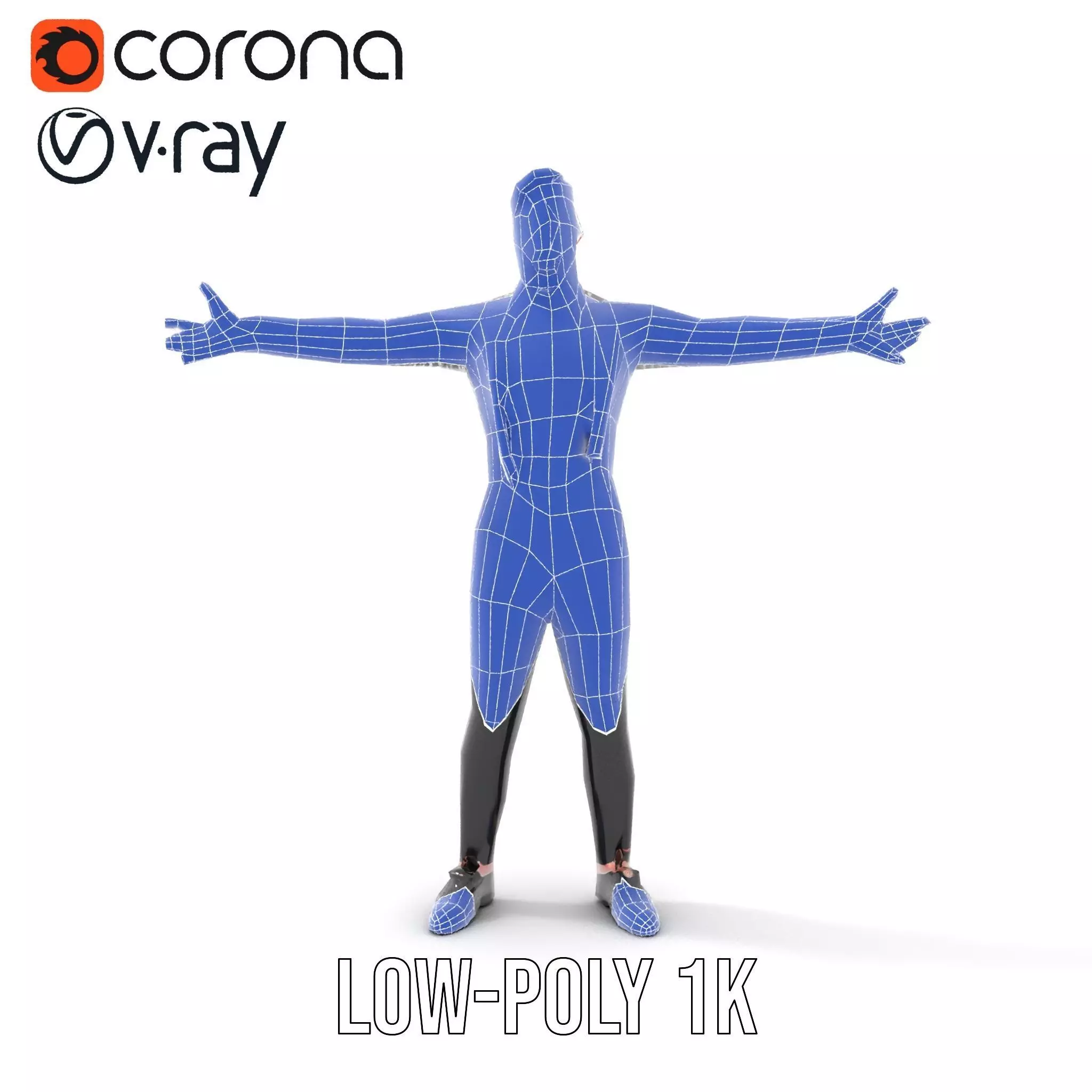 Classic Mime Performer model pack Low-poly 3D model_22