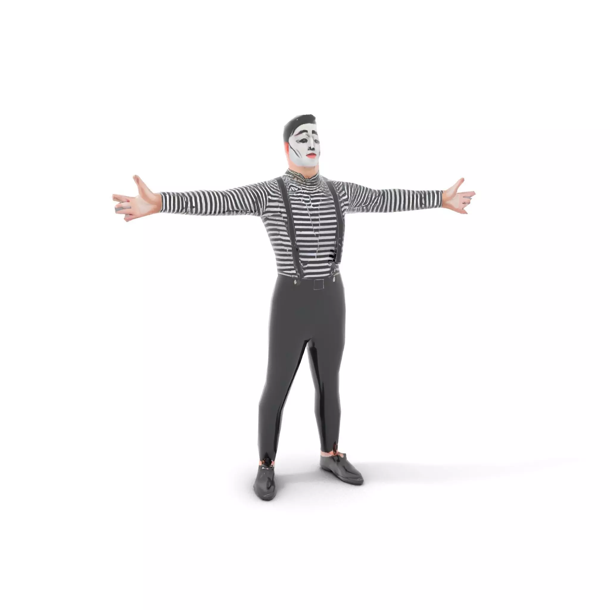 Classic Mime Performer model pack Low-poly 3D model_7