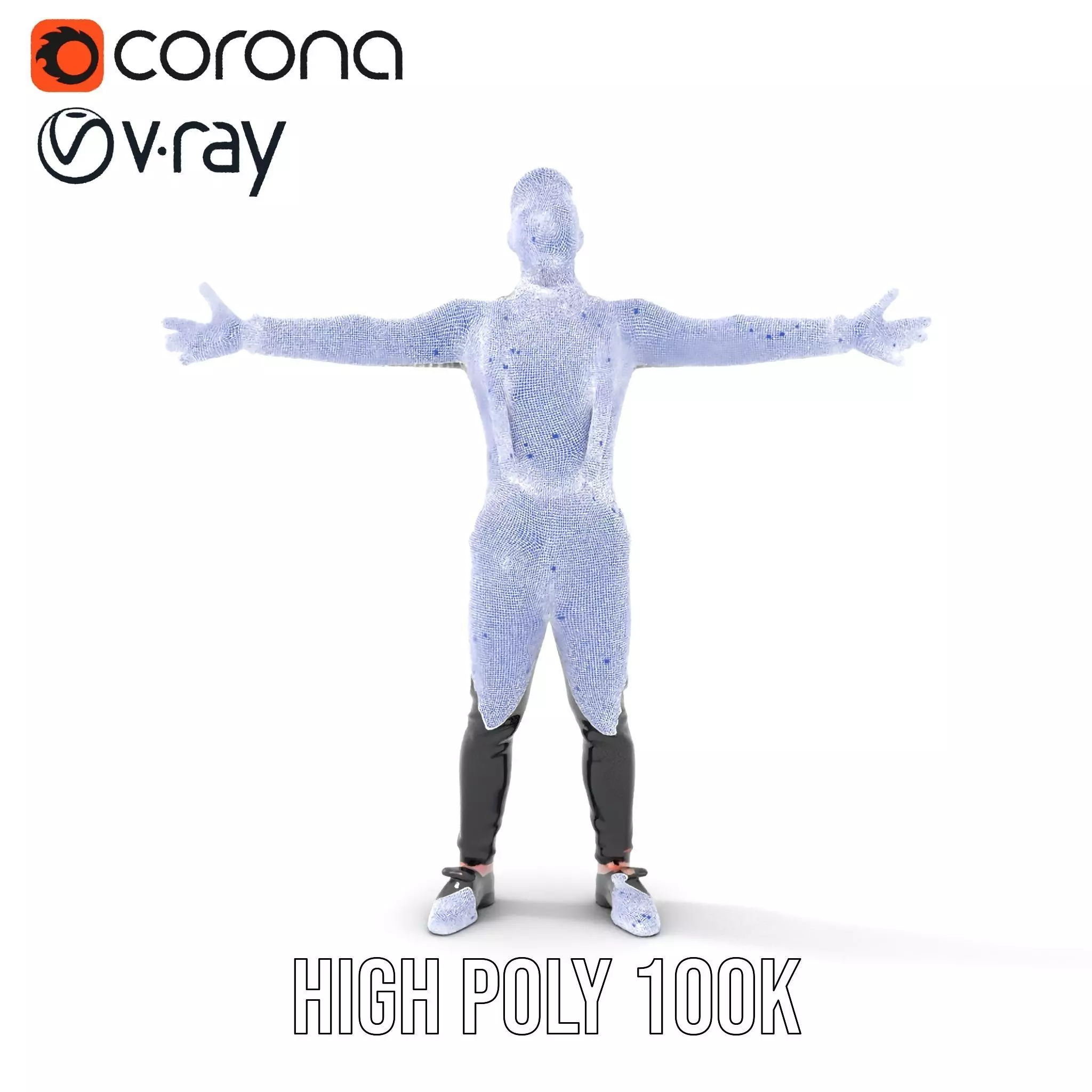 Classic Mime Performer model pack Low-poly 3D model_17