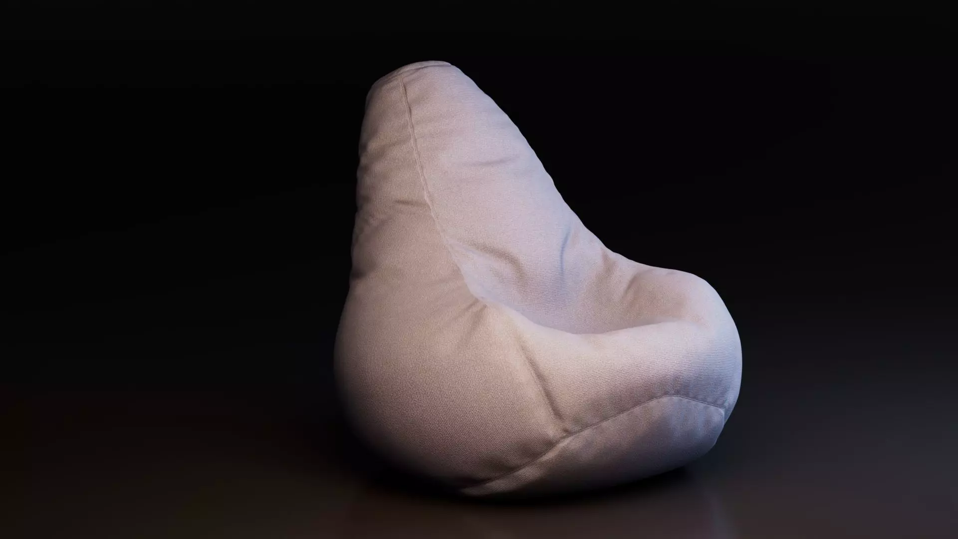 Bean Bag Chair Free low-poly 3D model_1