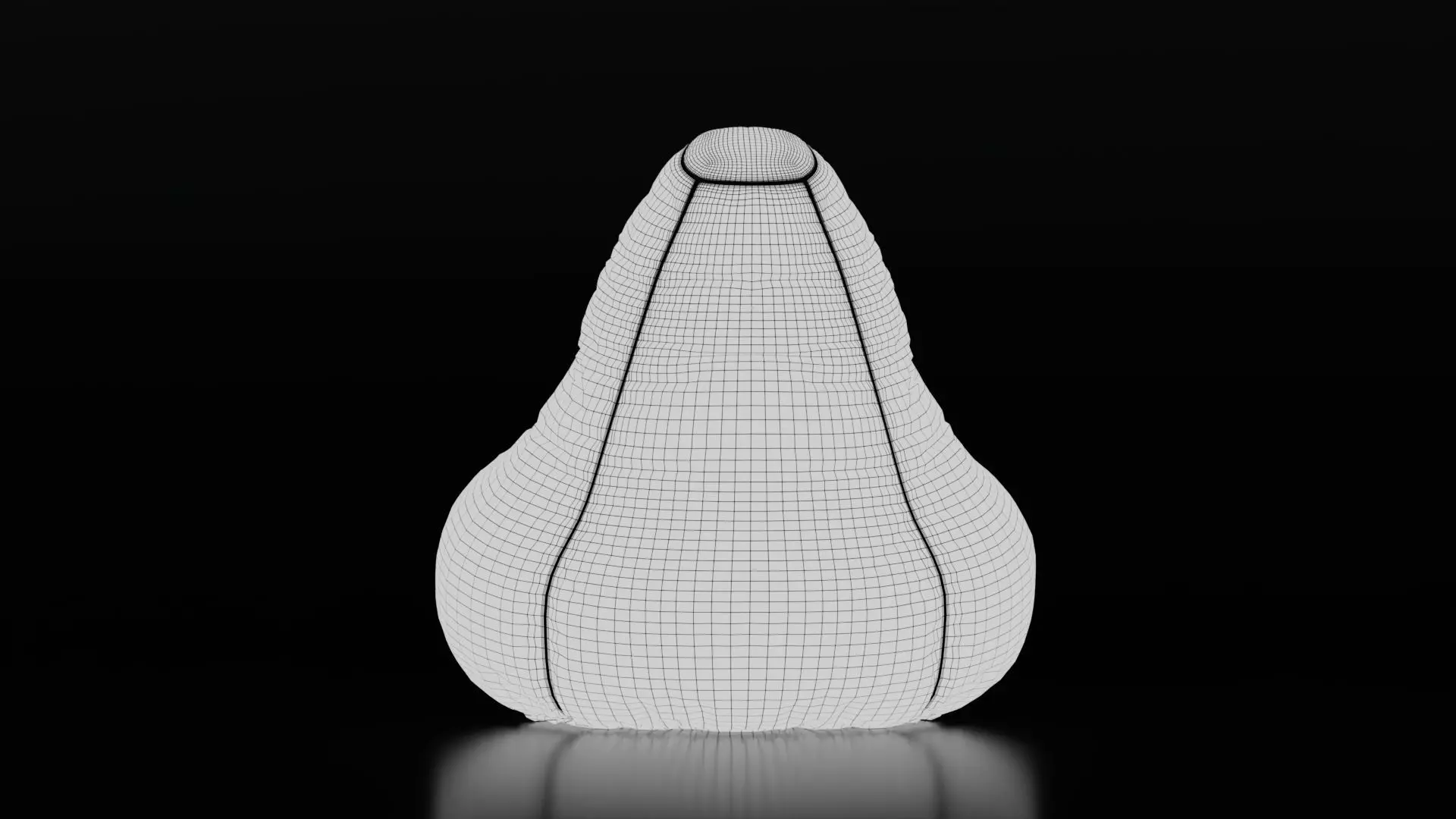 Bean Bag Chair Free low-poly 3D model_7