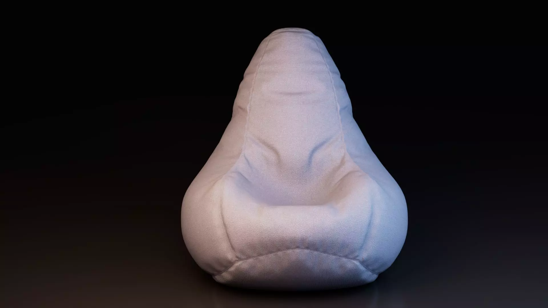 Bean Bag Chair Free low-poly 3D model_2