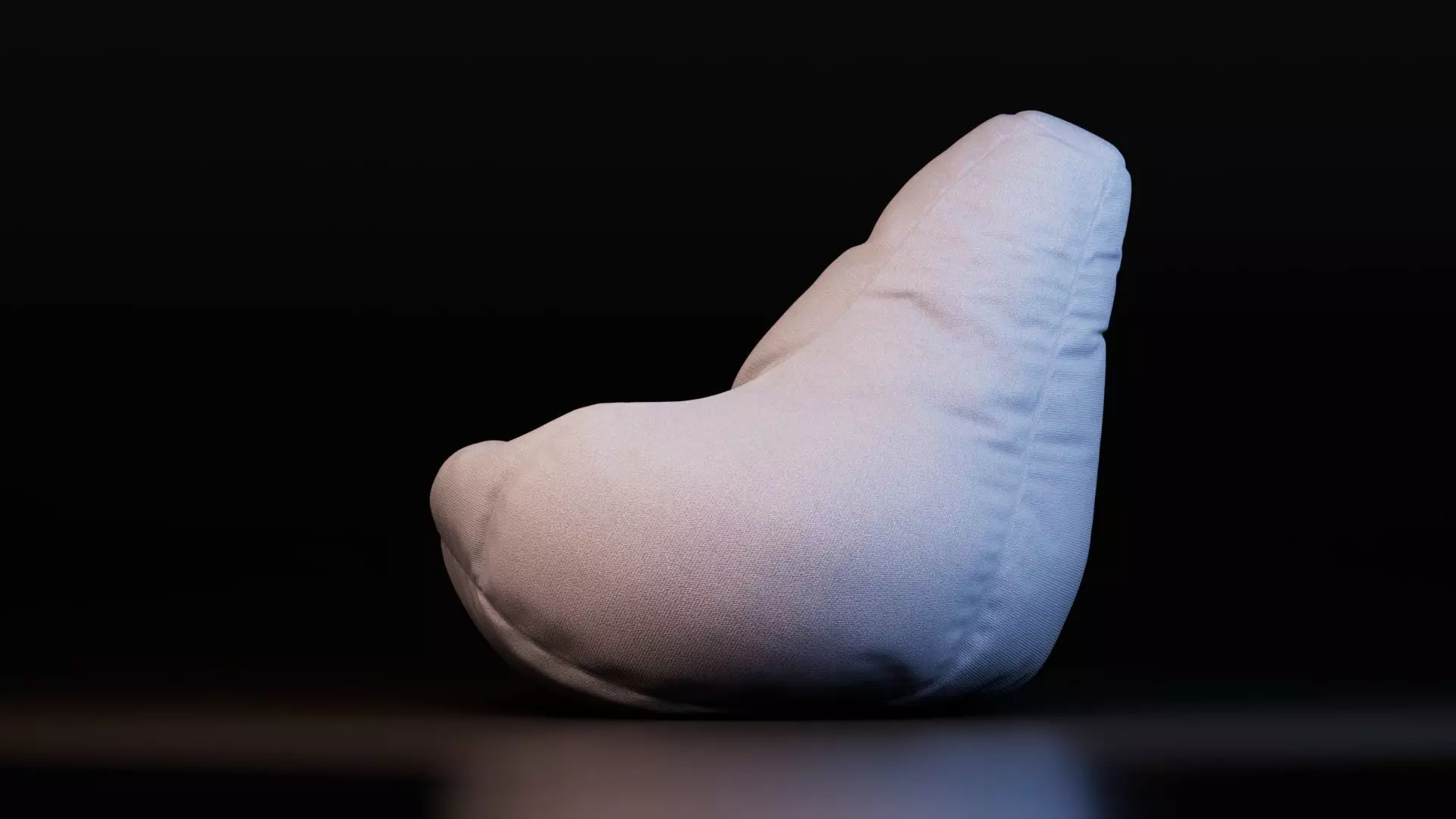 Bean Bag Chair Free low-poly 3D model_4