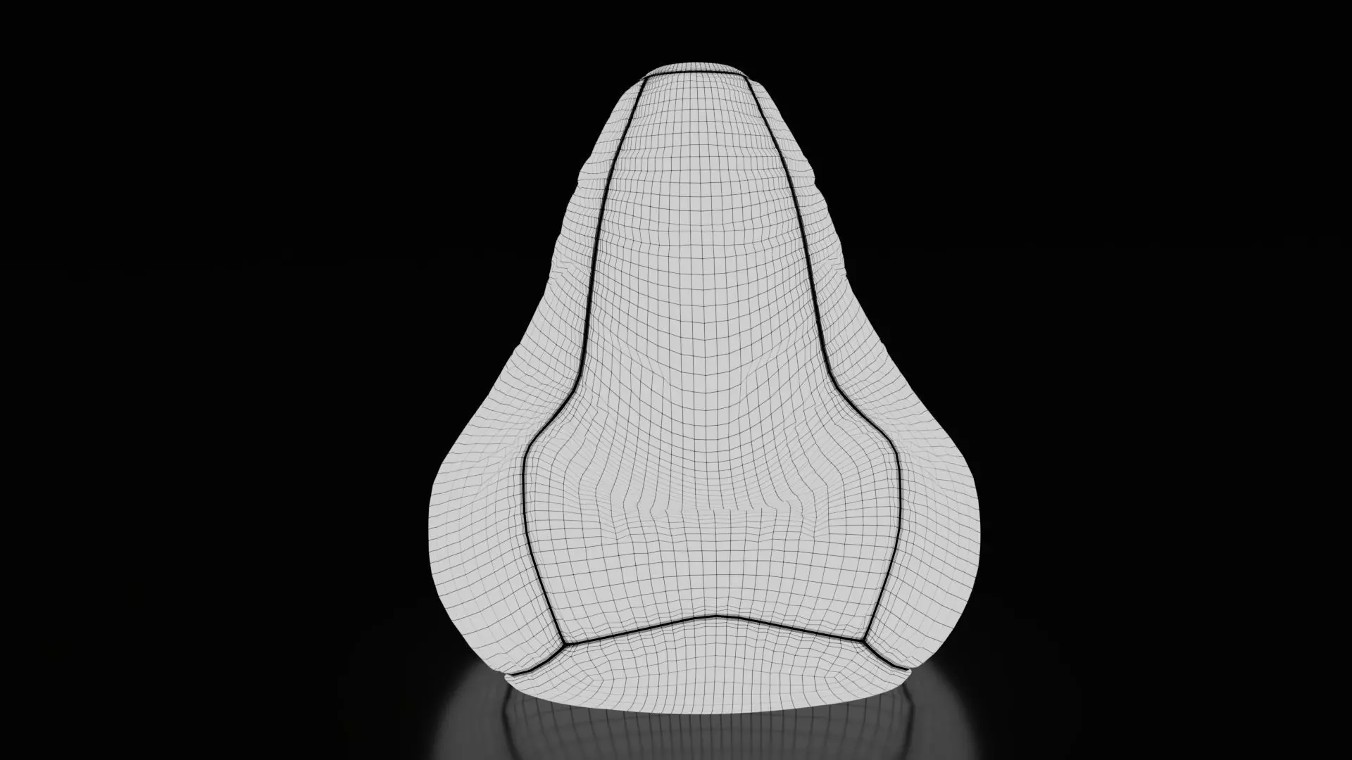 Bean Bag Chair Free low-poly 3D model_5