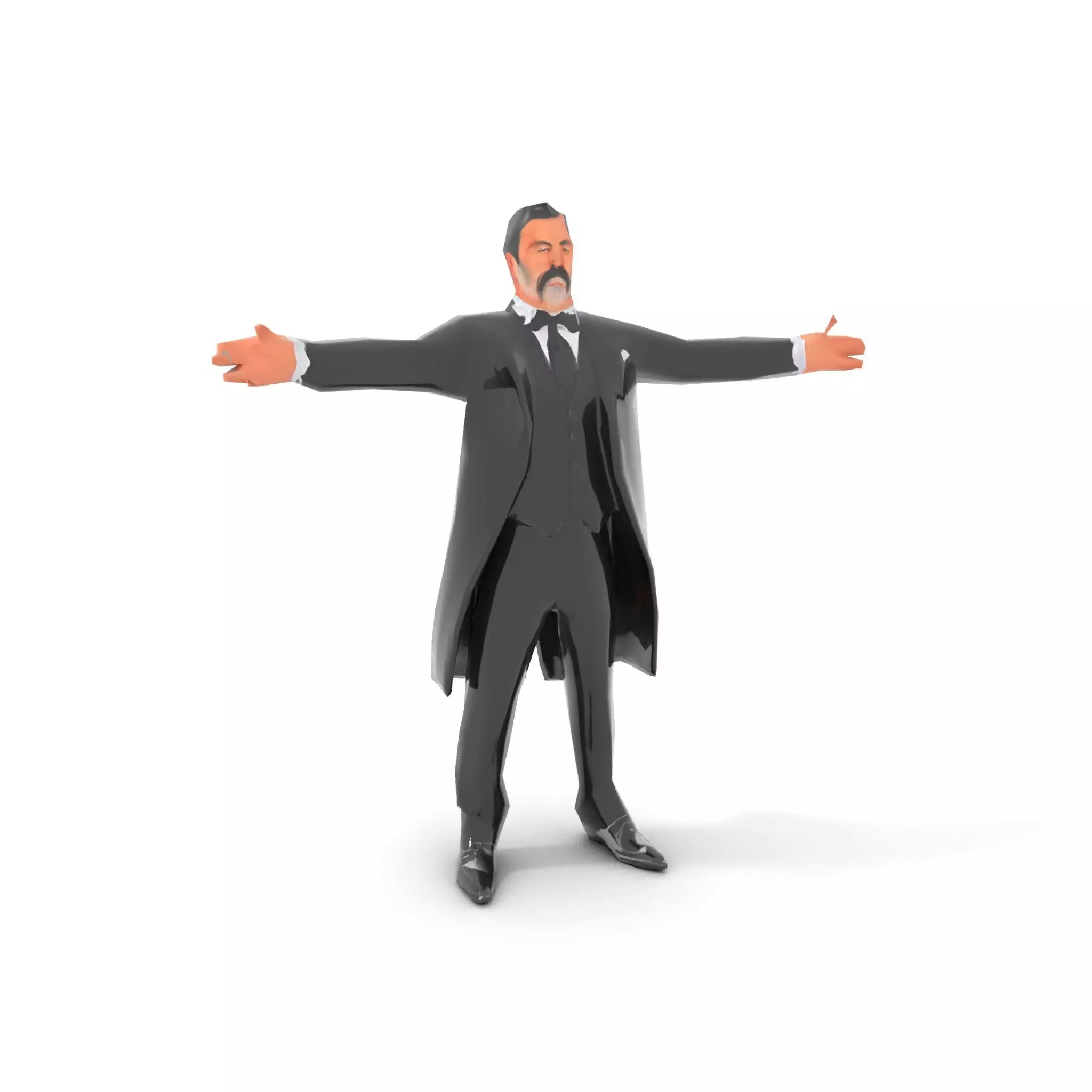 Elegant Tuxedo model pack Low-poly 3D model_7