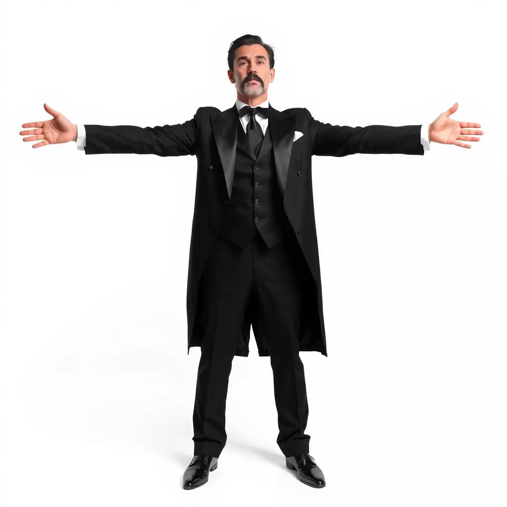 Elegant Tuxedo model pack Low-poly 3D model_2