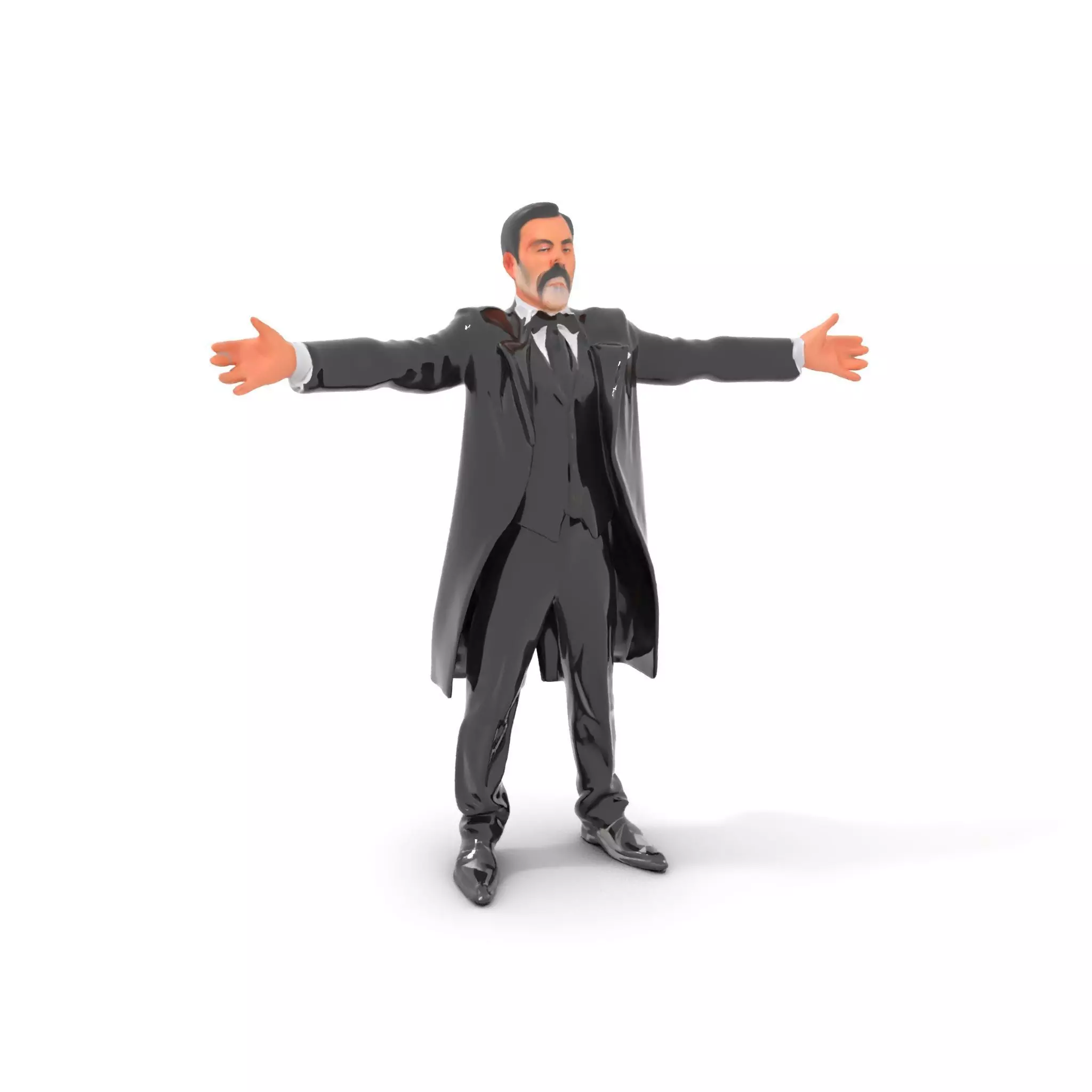 Elegant Tuxedo model pack Low-poly 3D model_0
