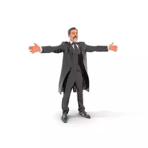 Elegant Tuxedo model pack Low-poly 3D model