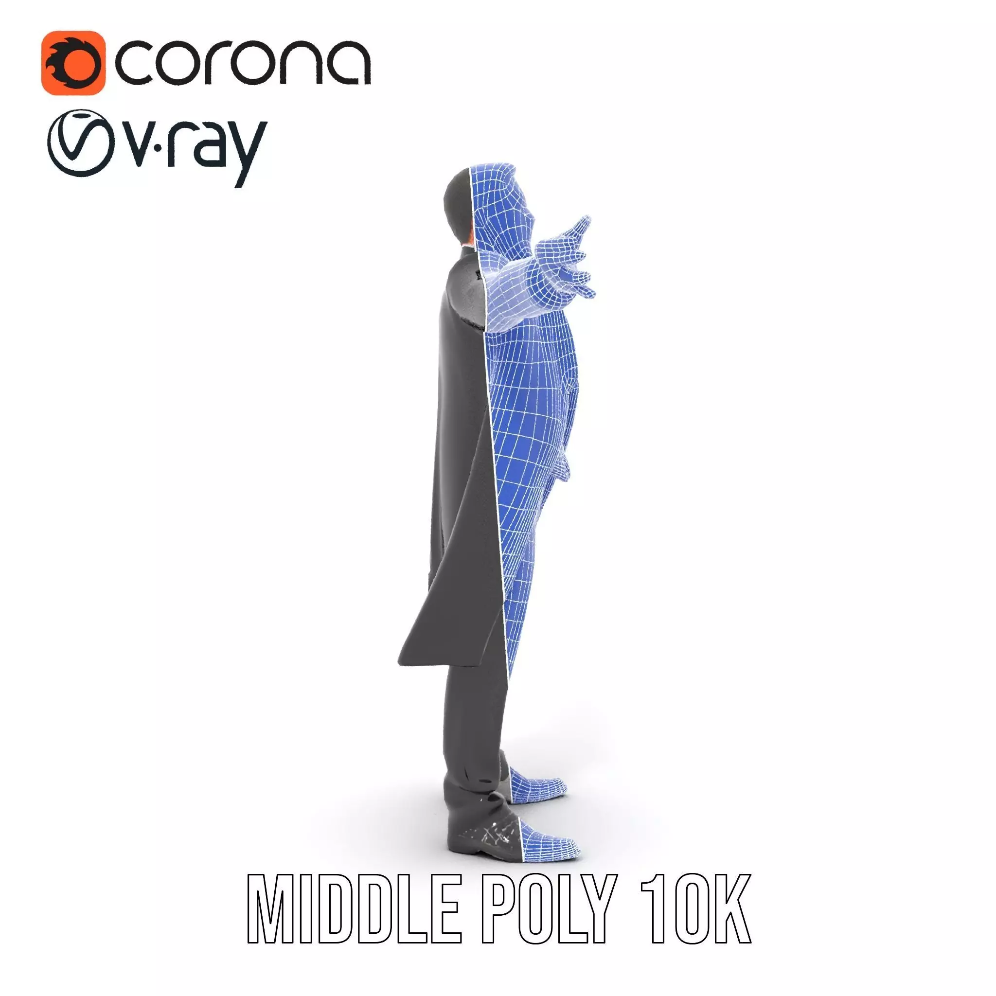 Elegant Tuxedo model pack Low-poly 3D model_24