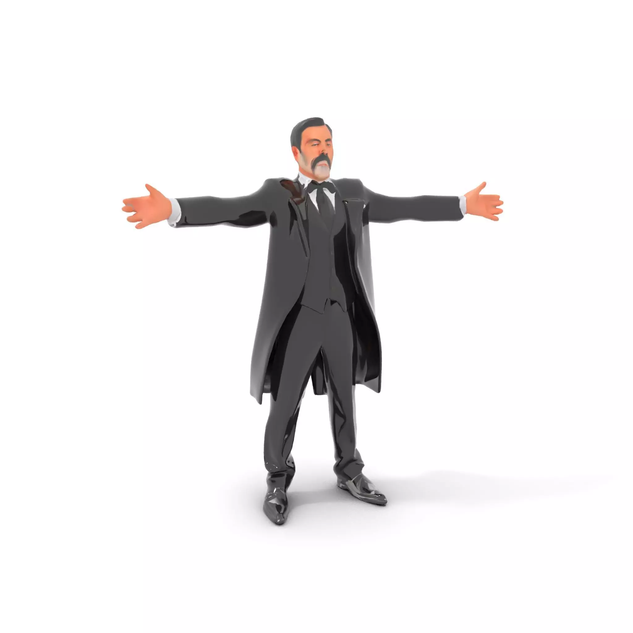 Elegant Tuxedo model pack Low-poly 3D model_6