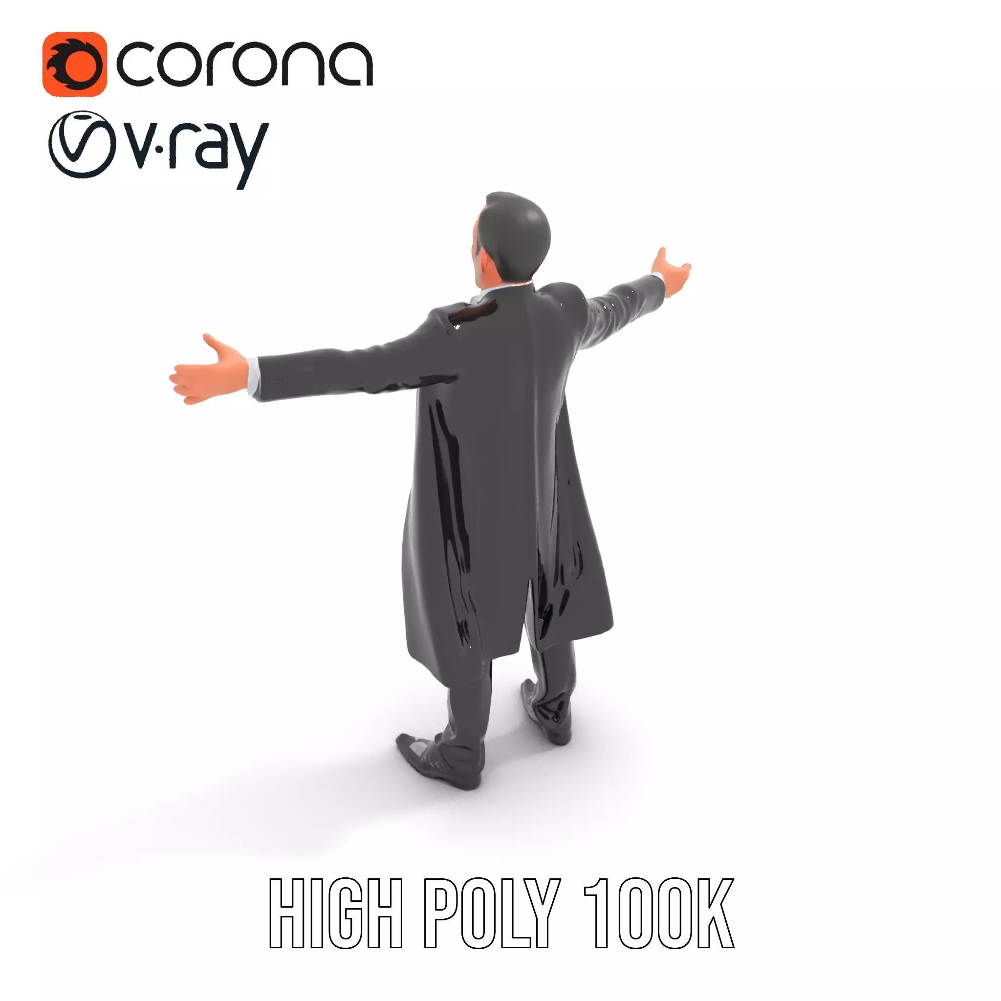 Elegant Tuxedo model pack Low-poly 3D model_26