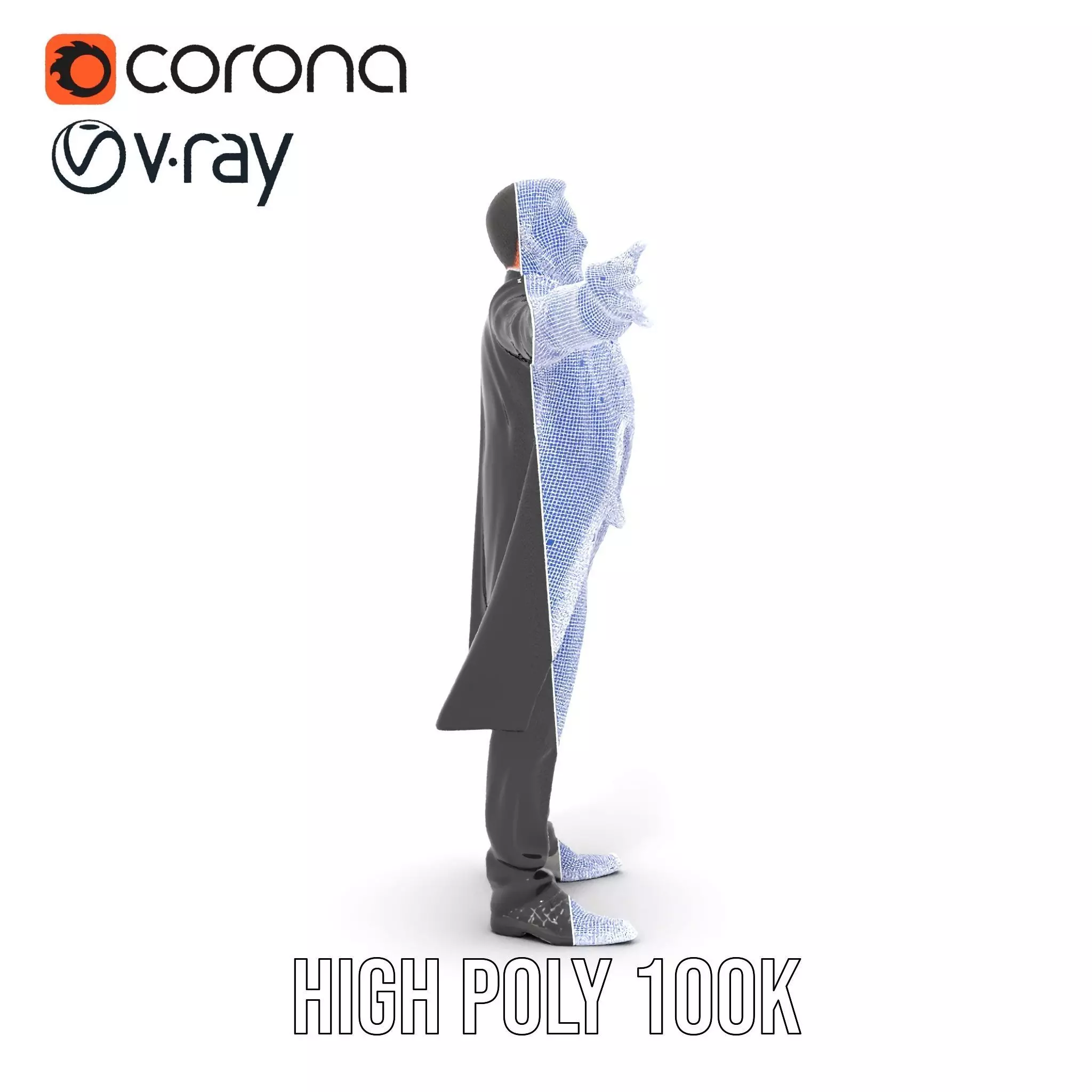 Elegant Tuxedo model pack Low-poly 3D model_29