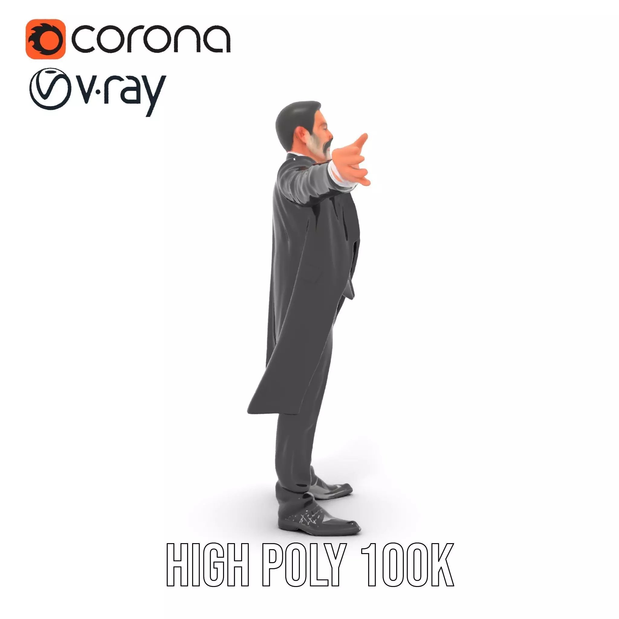 Elegant Tuxedo model pack Low-poly 3D model_32