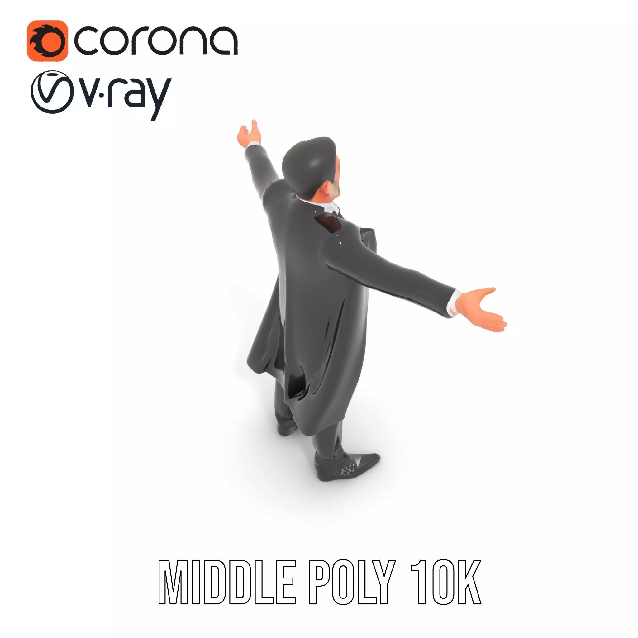 Elegant Tuxedo model pack Low-poly 3D model_18