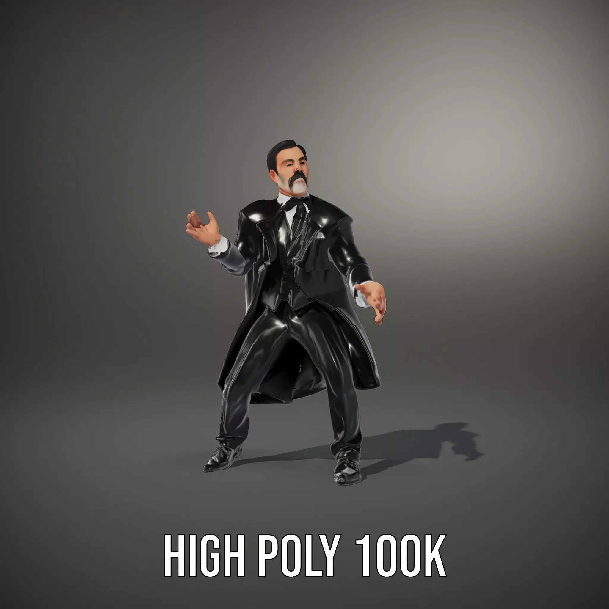 Elegant Tuxedo model pack Low-poly 3D model_14