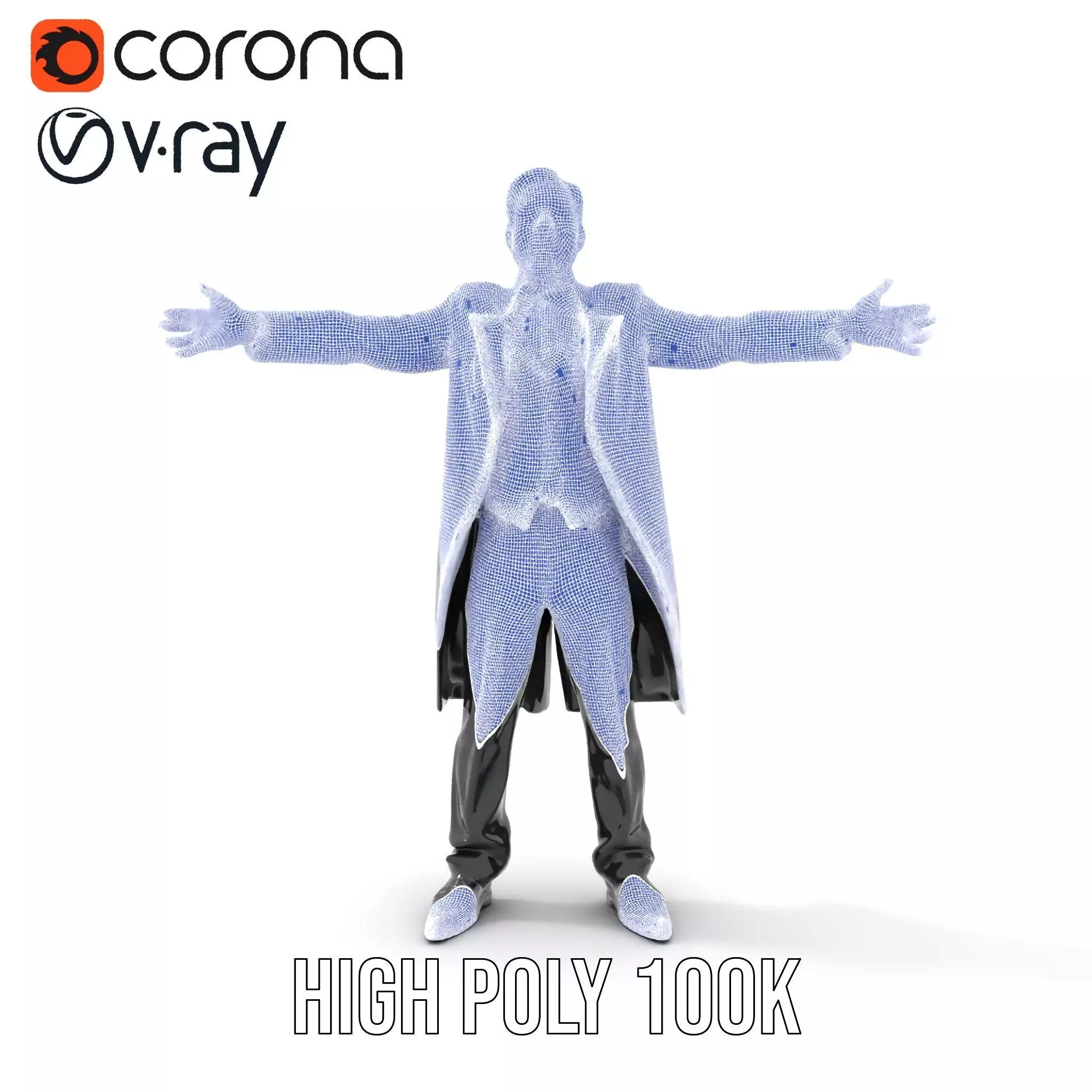 Elegant Tuxedo model pack Low-poly 3D model_33