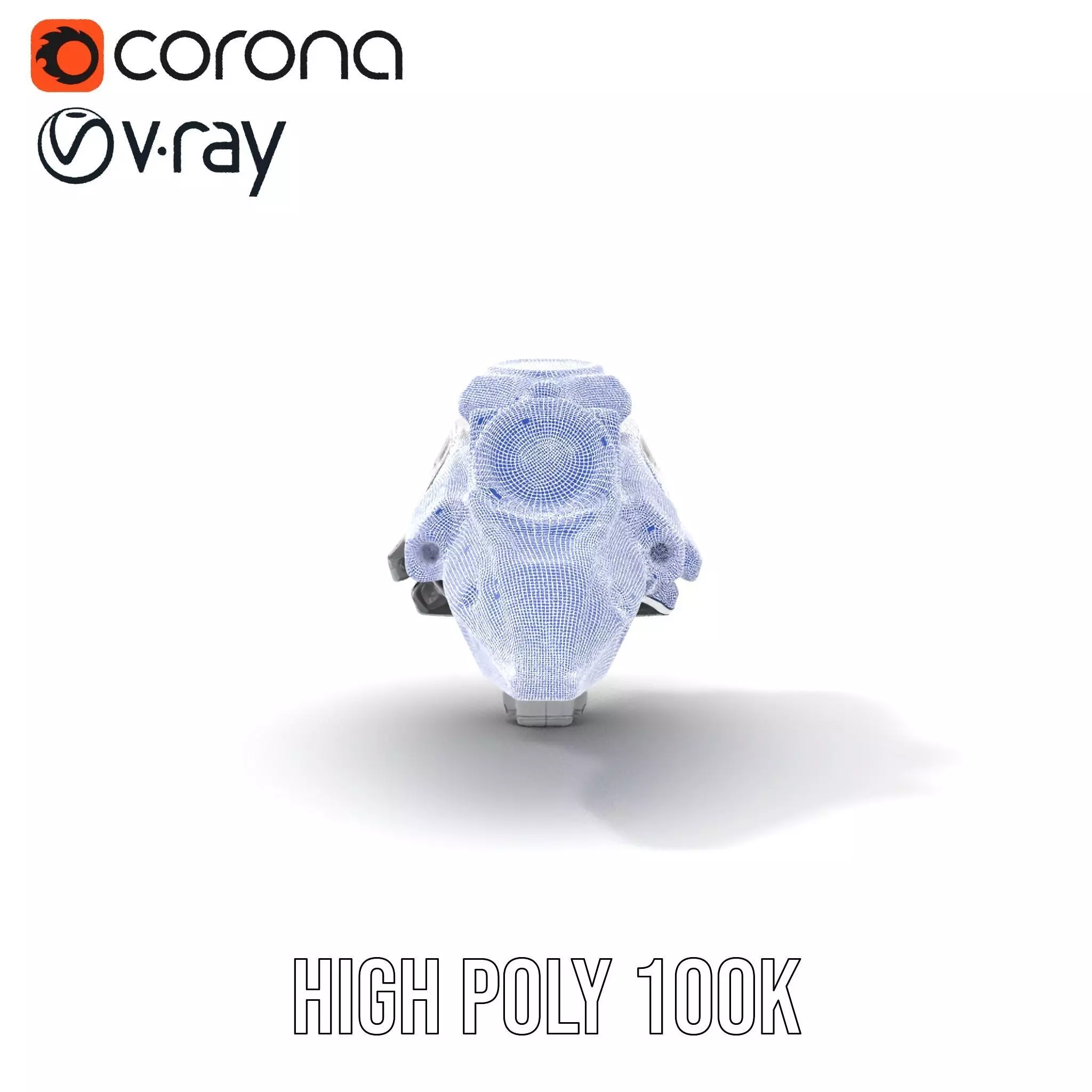 Futuristic Spacecraft model pack Low-poly 3D model_31