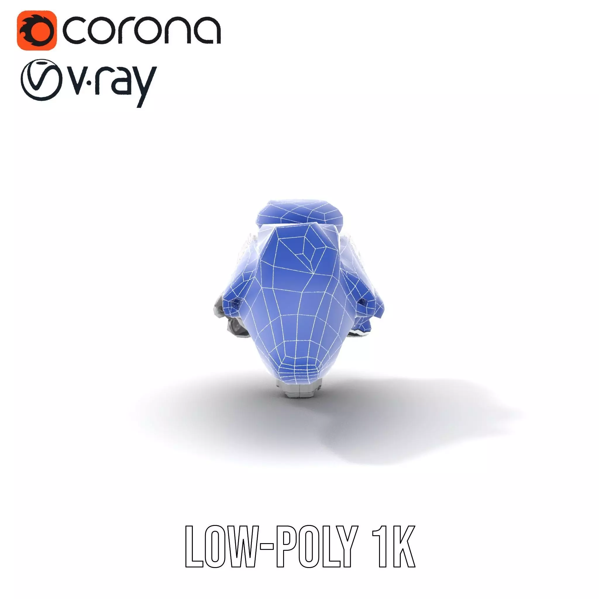 Futuristic Spacecraft model pack Low-poly 3D model_24