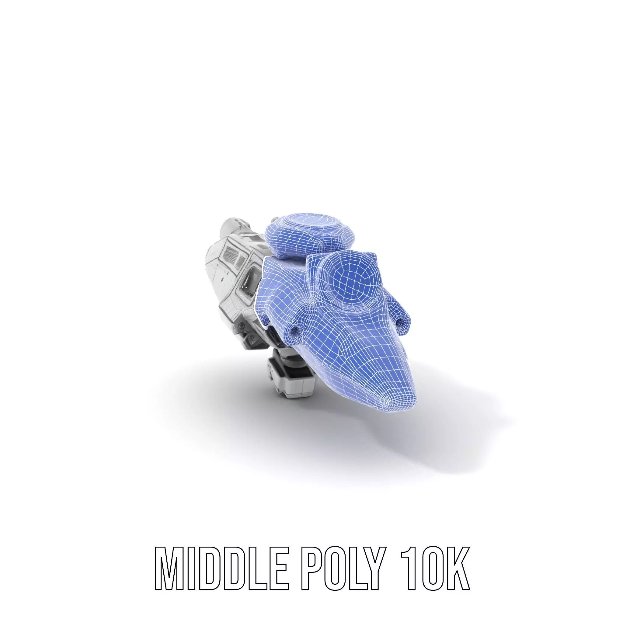 Futuristic Spacecraft model pack Low-poly 3D model_11