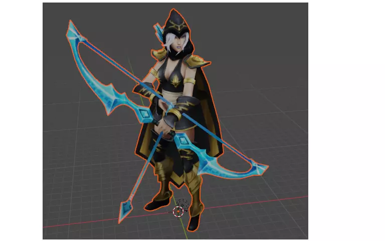 ashe league of legends 3D print model_0