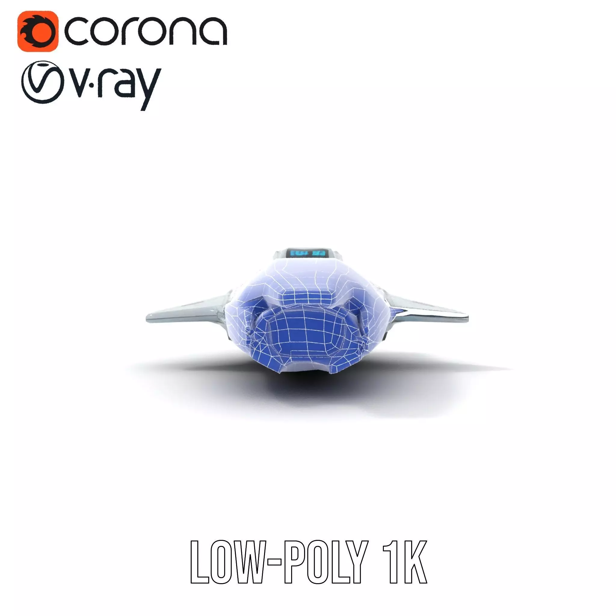 Sleek Spaceship model pack Low-poly 3D model_28
