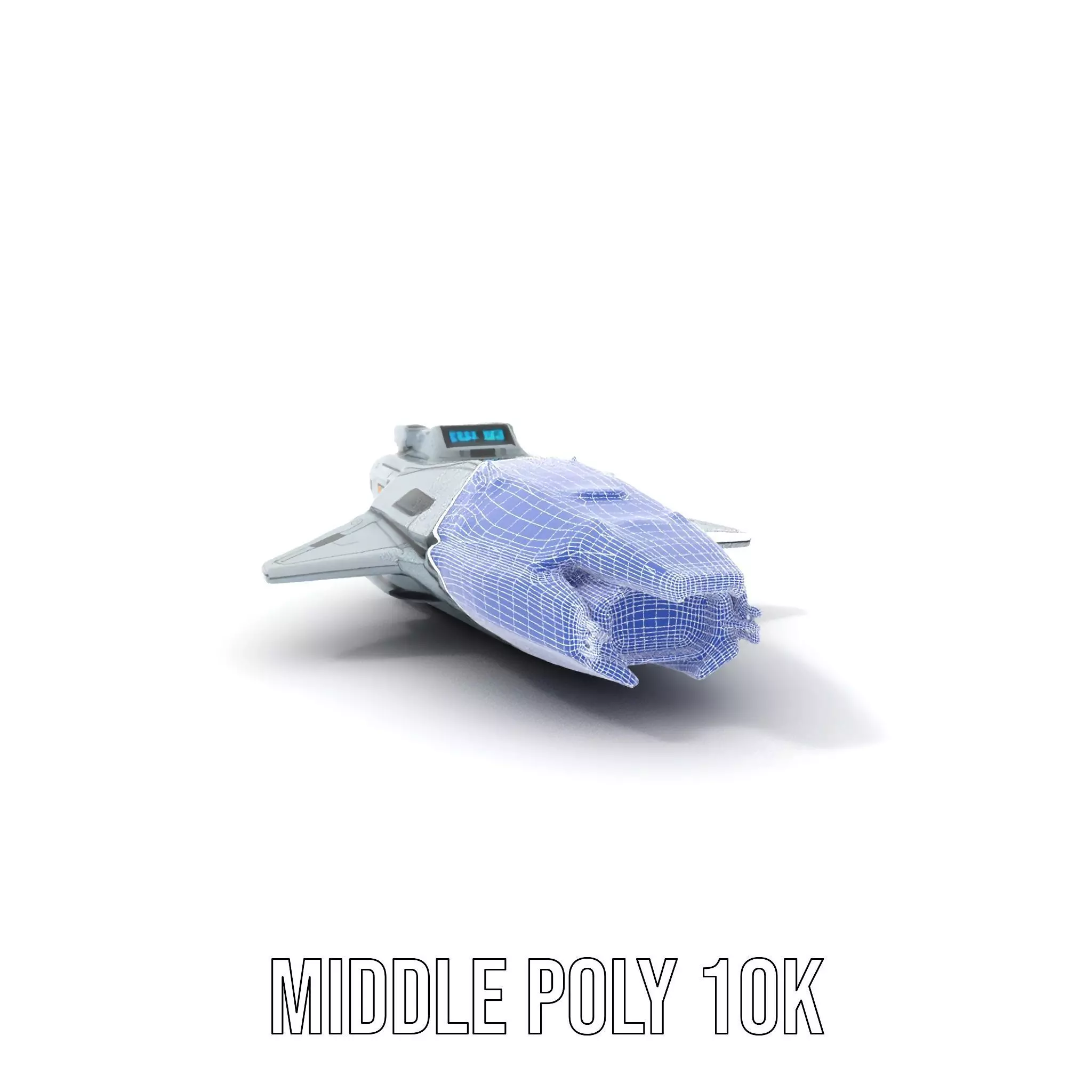 Sleek Spaceship model pack Low-poly 3D model_27