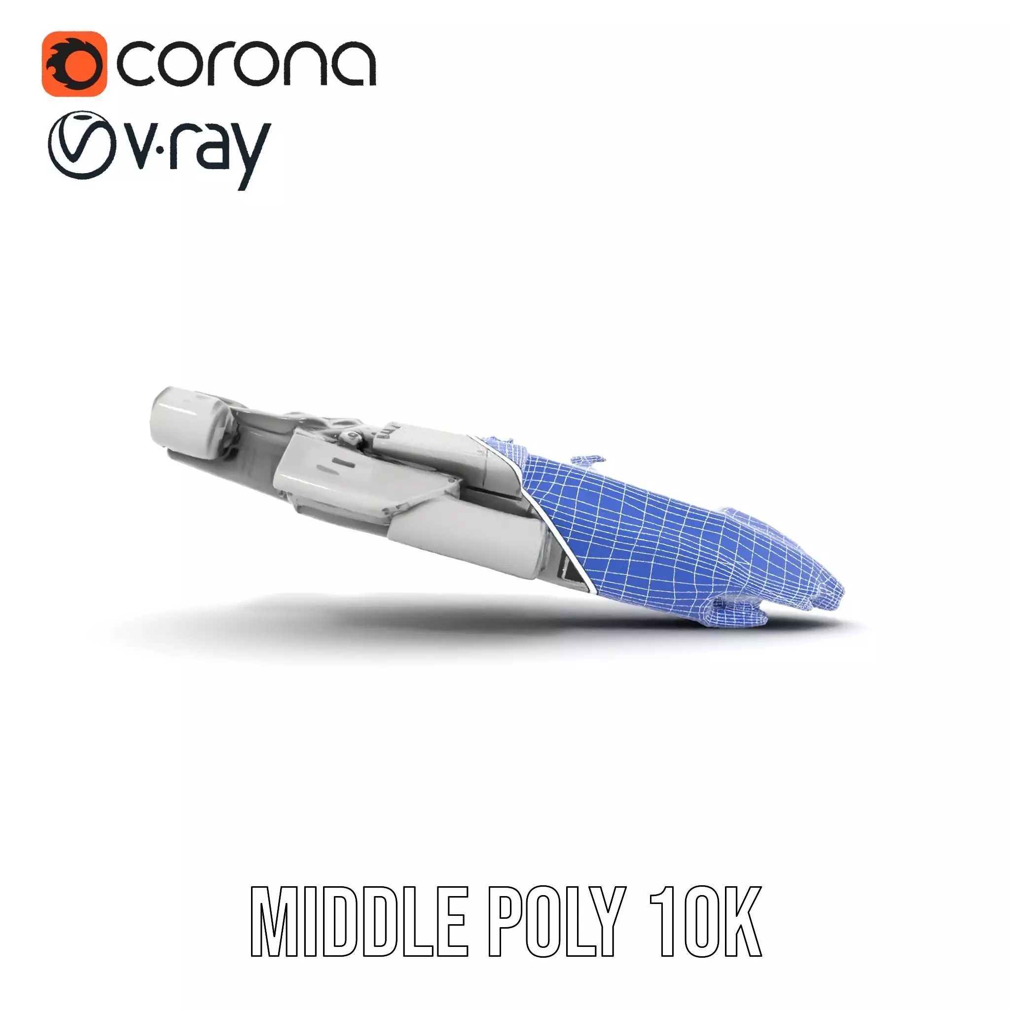 Futuristic Starship Explorer model pack Low-poly 3D model_30