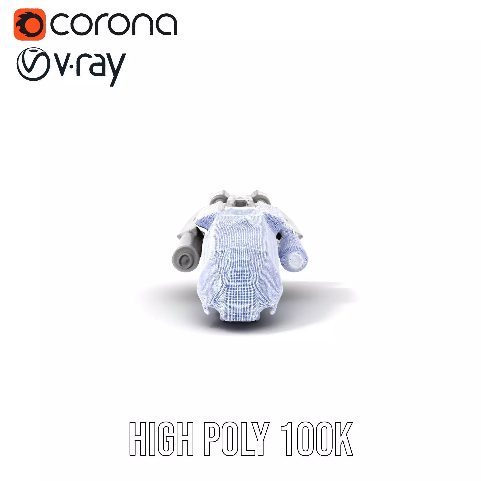 Futuristic Starship Explorer model pack Low-poly 3D model_33