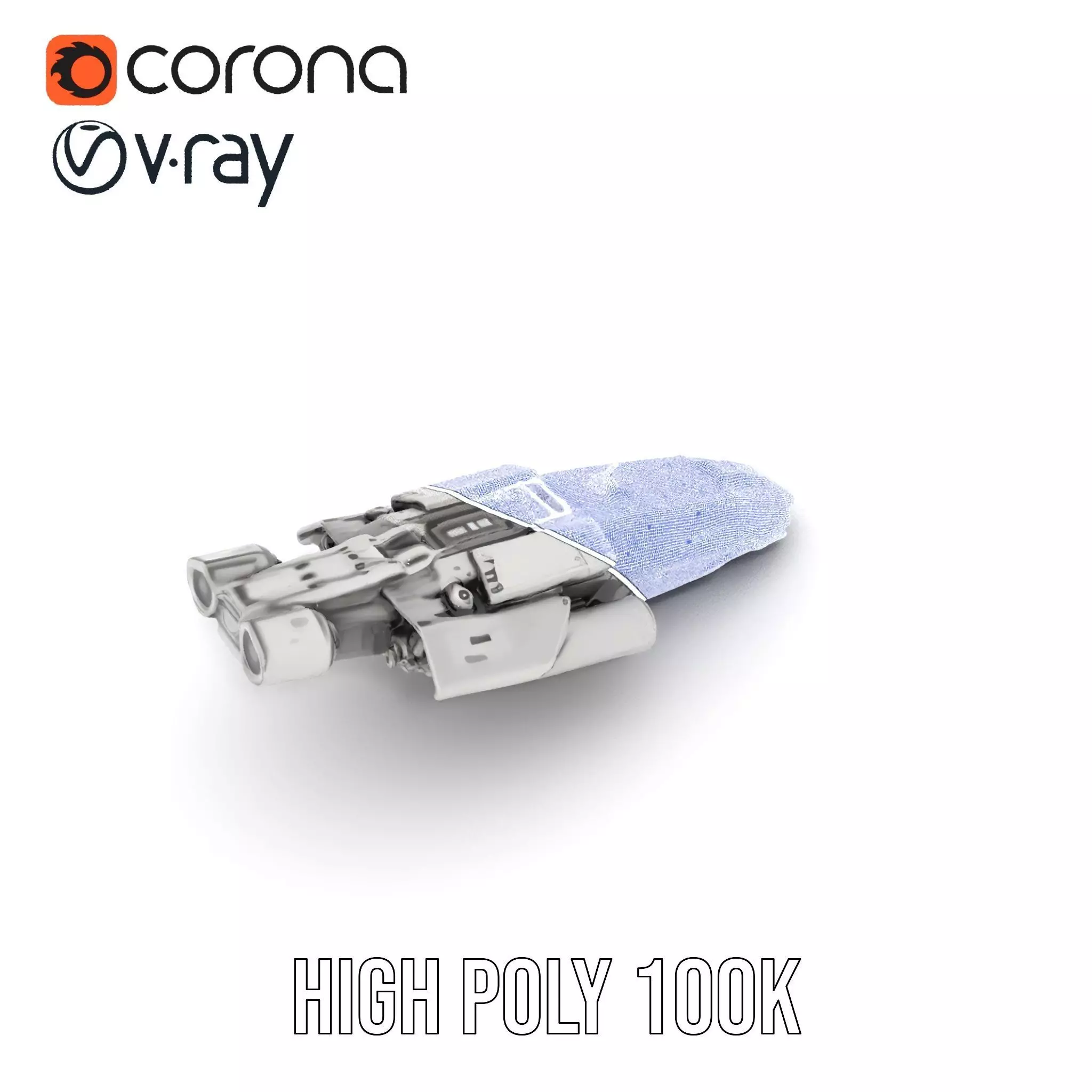 Futuristic Starship Explorer model pack Low-poly 3D model_34