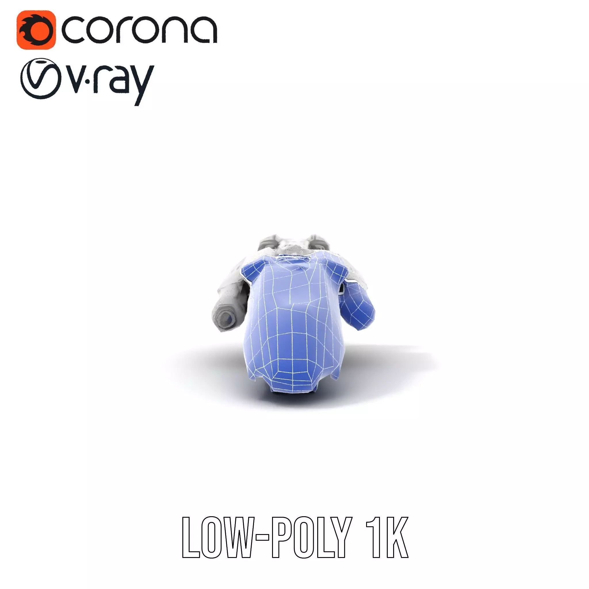 Futuristic Starship Explorer model pack Low-poly 3D model_17