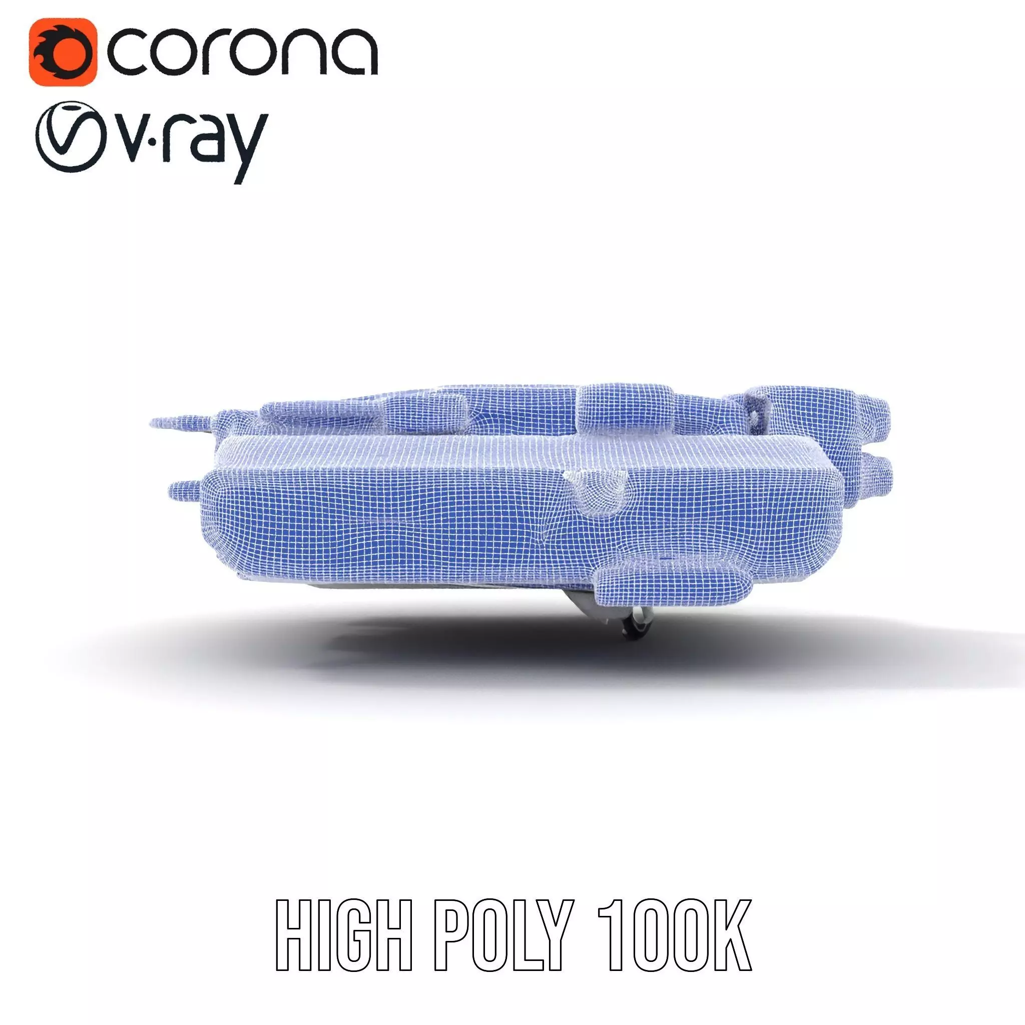 Futuristic Starship White model pack Low-poly 3D model_34