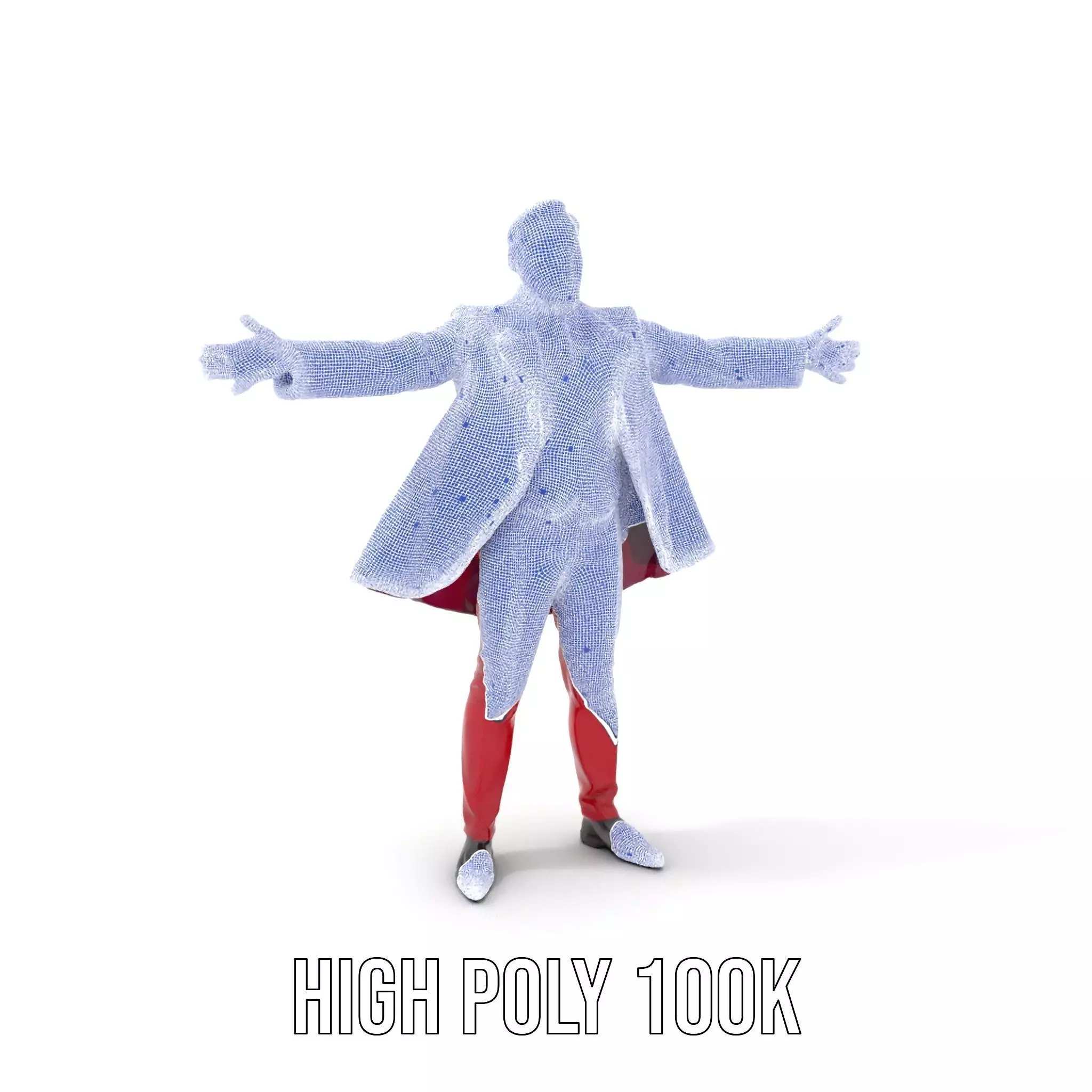 Vibrant Ringmaster Attire model pack Low-poly 3D model_4