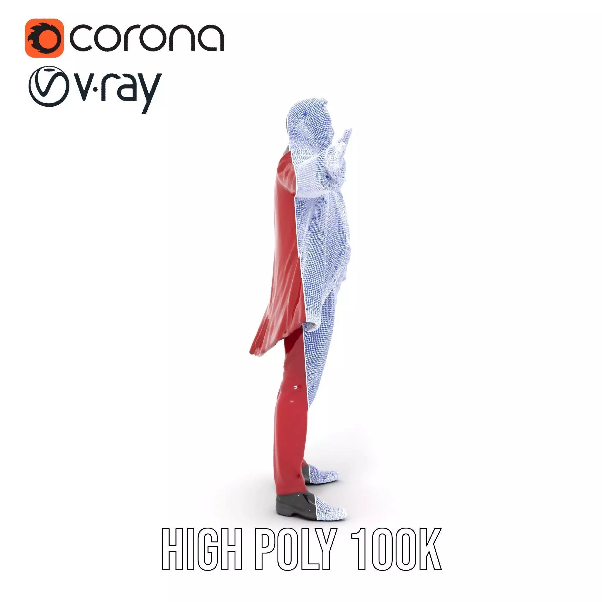 Vibrant Ringmaster Attire model pack Low-poly 3D model_32