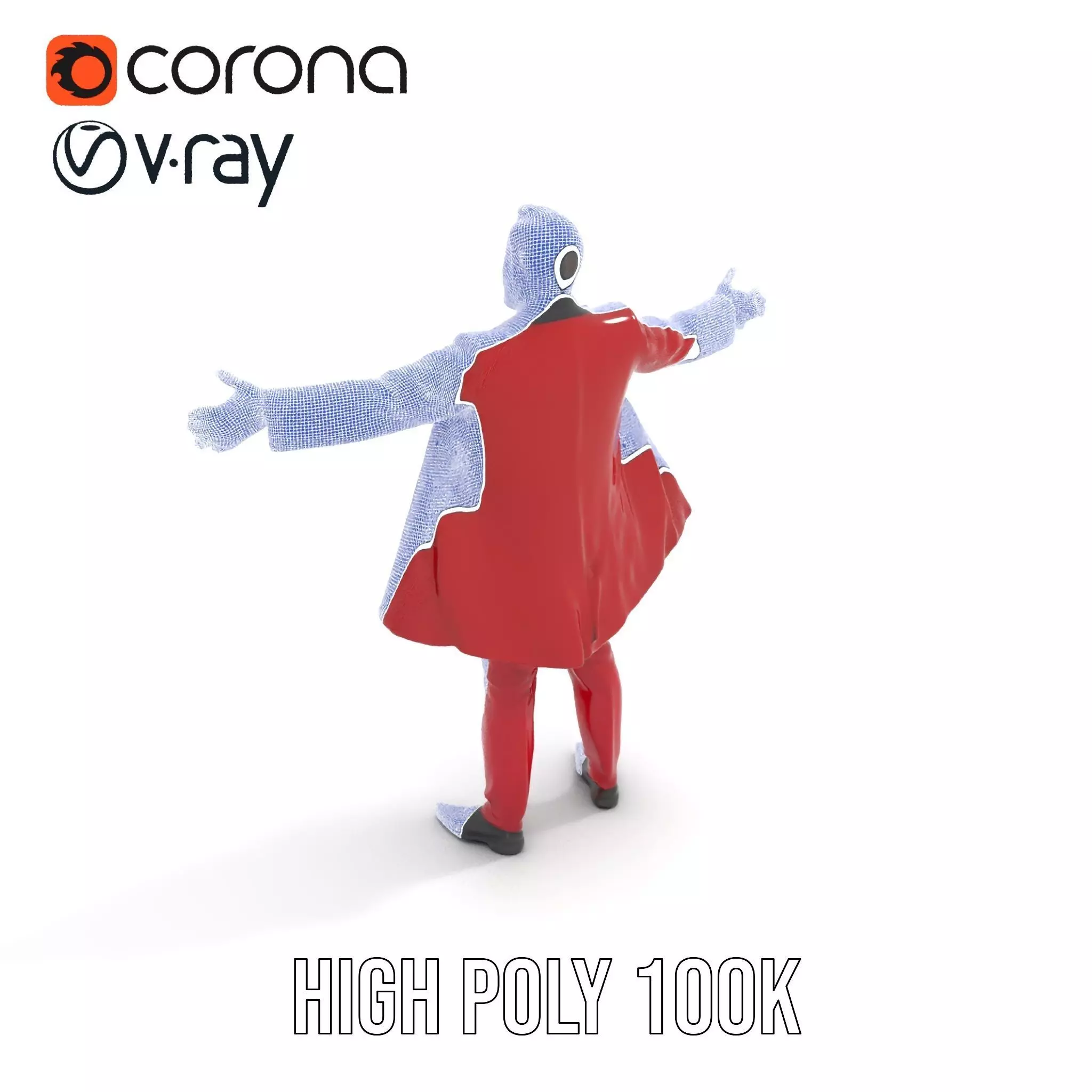 Vibrant Ringmaster Attire model pack Low-poly 3D model_33