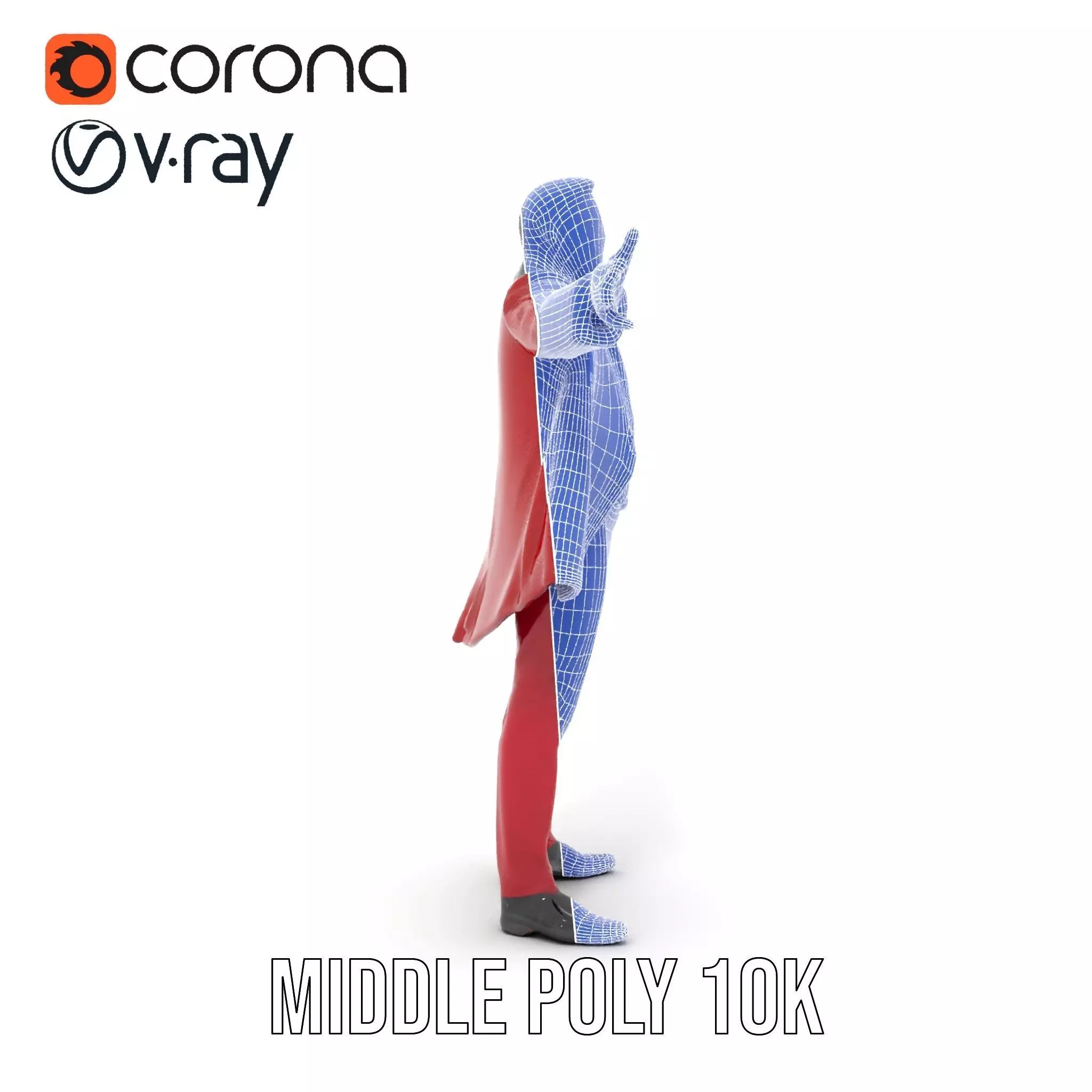 Vibrant Ringmaster Attire model pack Low-poly 3D model_29